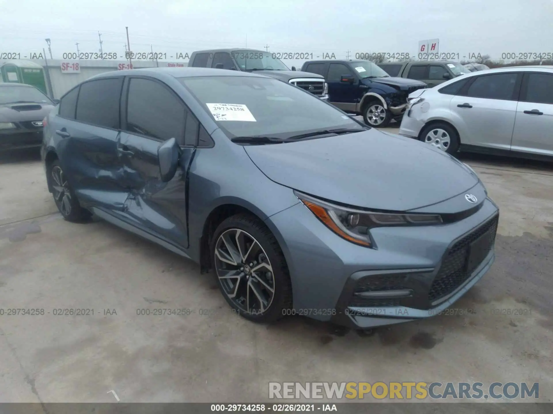 1 Photograph of a damaged car JTDS4MCE4MJ061699 TOYOTA COROLLA 2021