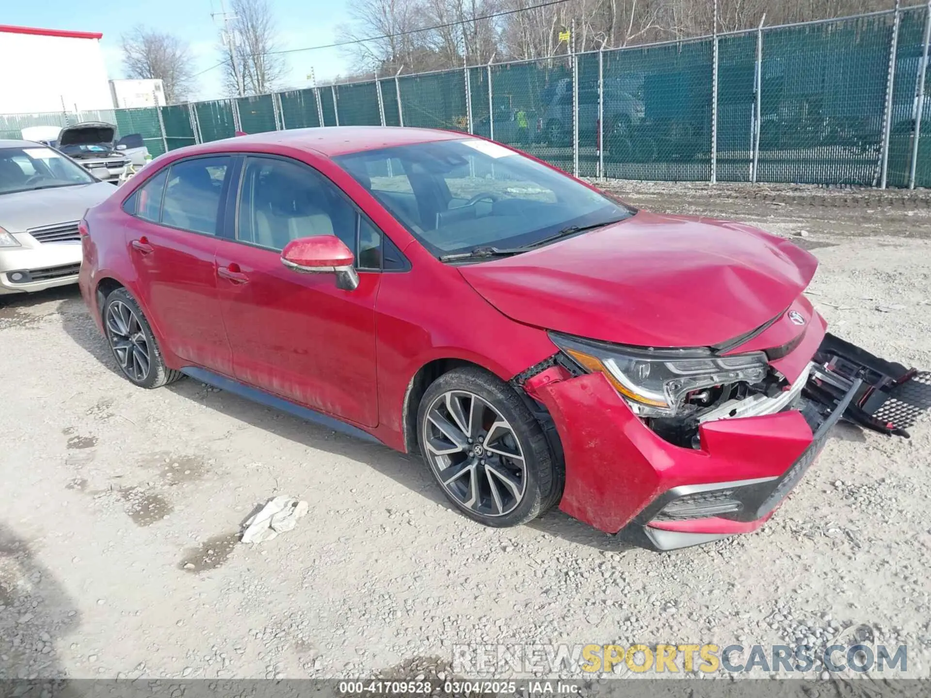 1 Photograph of a damaged car JTDS4MCE4MJ063503 TOYOTA COROLLA 2021