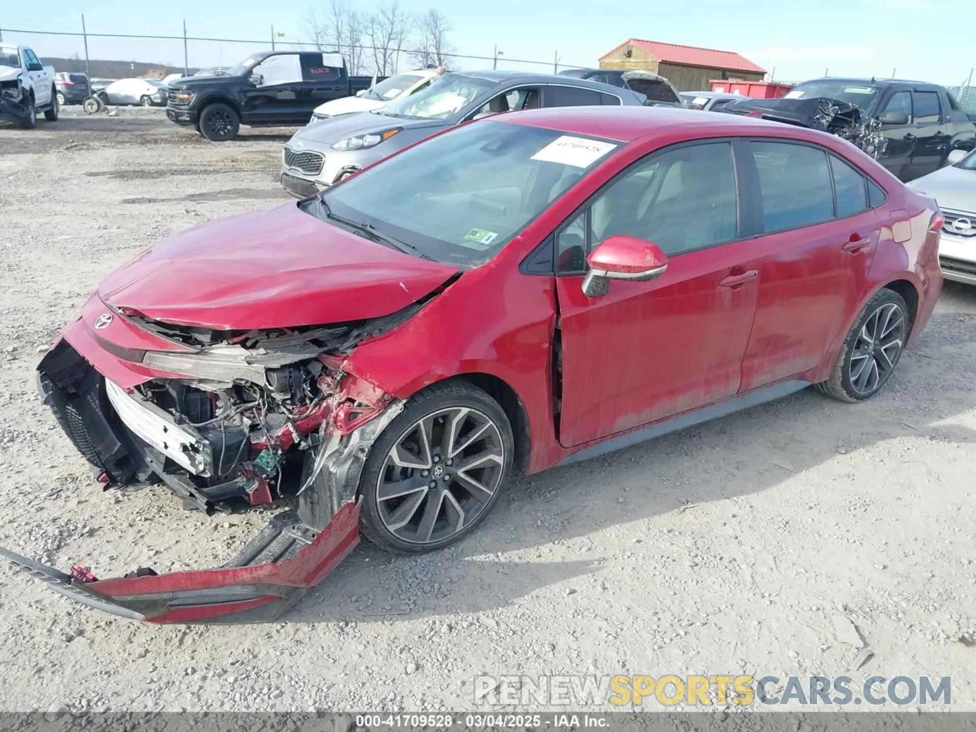 2 Photograph of a damaged car JTDS4MCE4MJ063503 TOYOTA COROLLA 2021