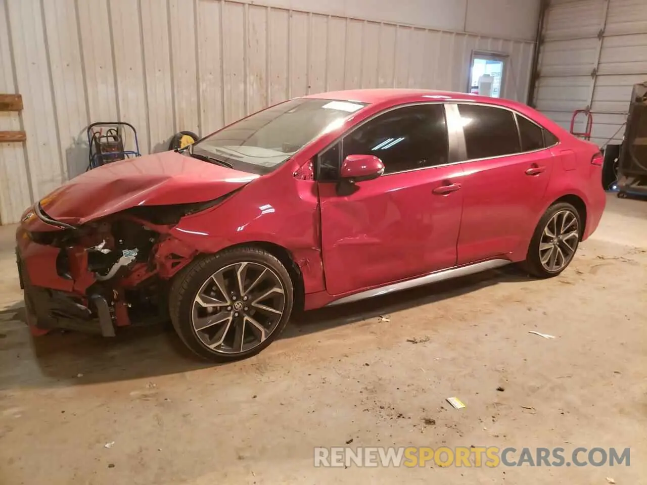1 Photograph of a damaged car JTDS4MCE5MJ056219 TOYOTA COROLLA 2021