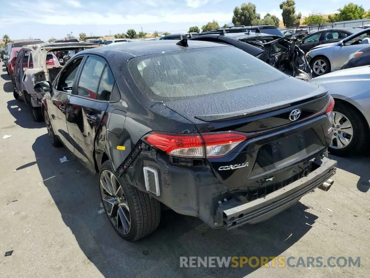 2 Photograph of a damaged car JTDS4MCE5MJ067253 TOYOTA COROLLA 2021