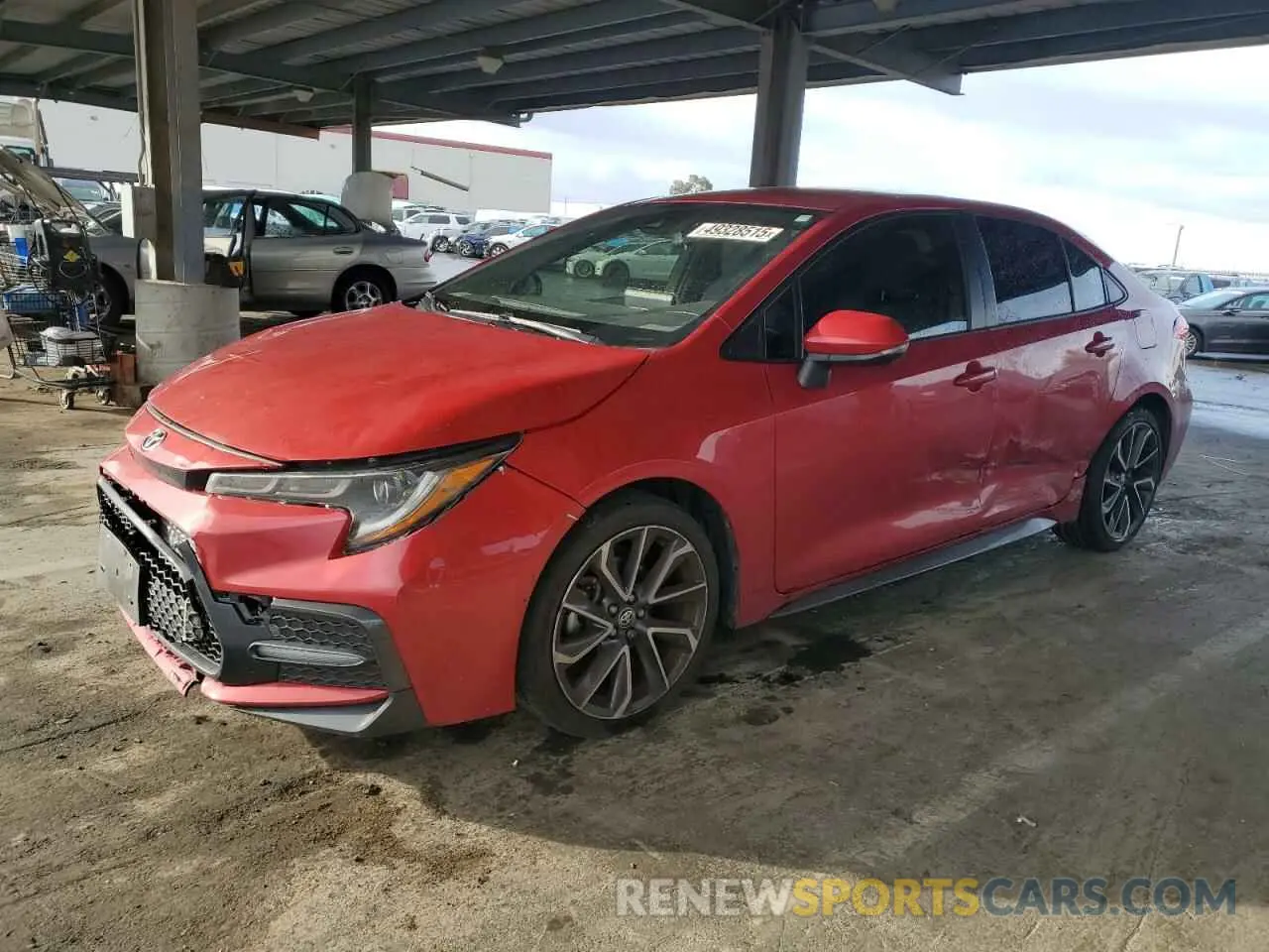 1 Photograph of a damaged car JTDS4MCE6MJ064023 TOYOTA COROLLA 2021