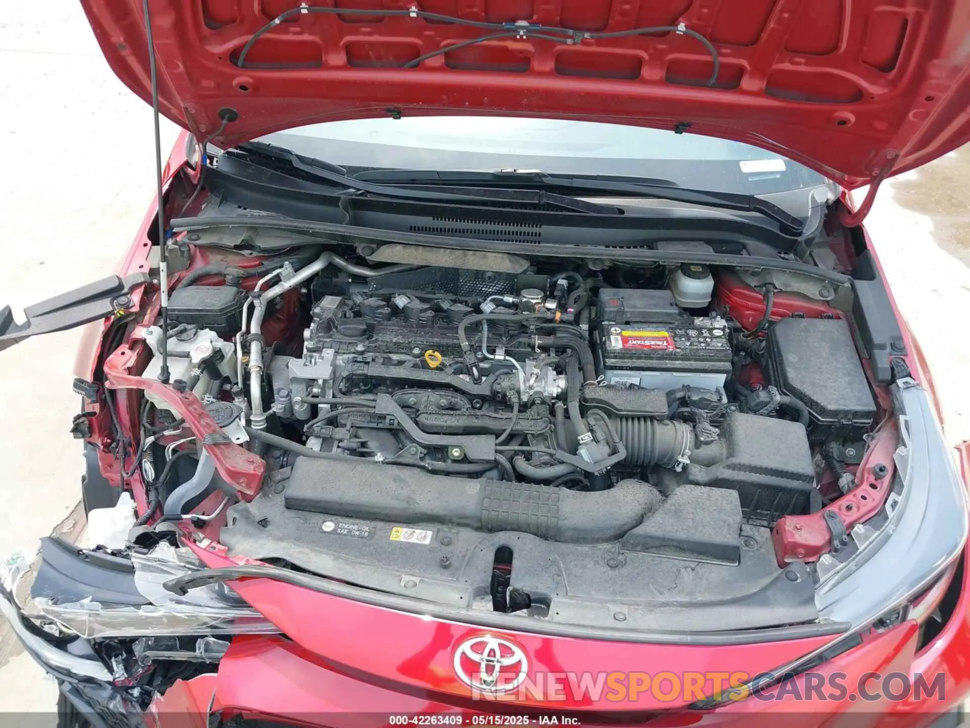 10 Photograph of a damaged car JTDS4MCE6MJ069660 TOYOTA COROLLA 2021