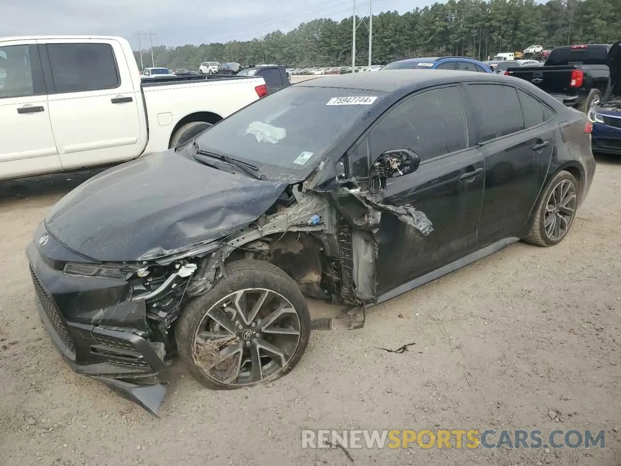 1 Photograph of a damaged car JTDS4MCE6MJ072803 TOYOTA COROLLA 2021