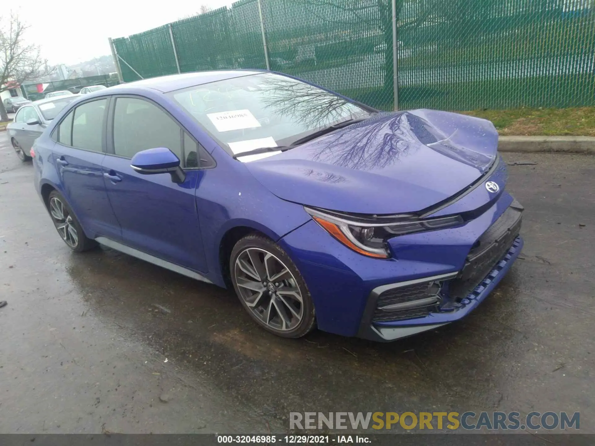 1 Photograph of a damaged car JTDS4MCE6MJ074924 TOYOTA COROLLA 2021
