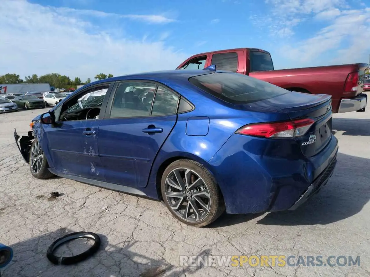 2 Photograph of a damaged car JTDS4MCE7MJ076522 TOYOTA COROLLA 2021