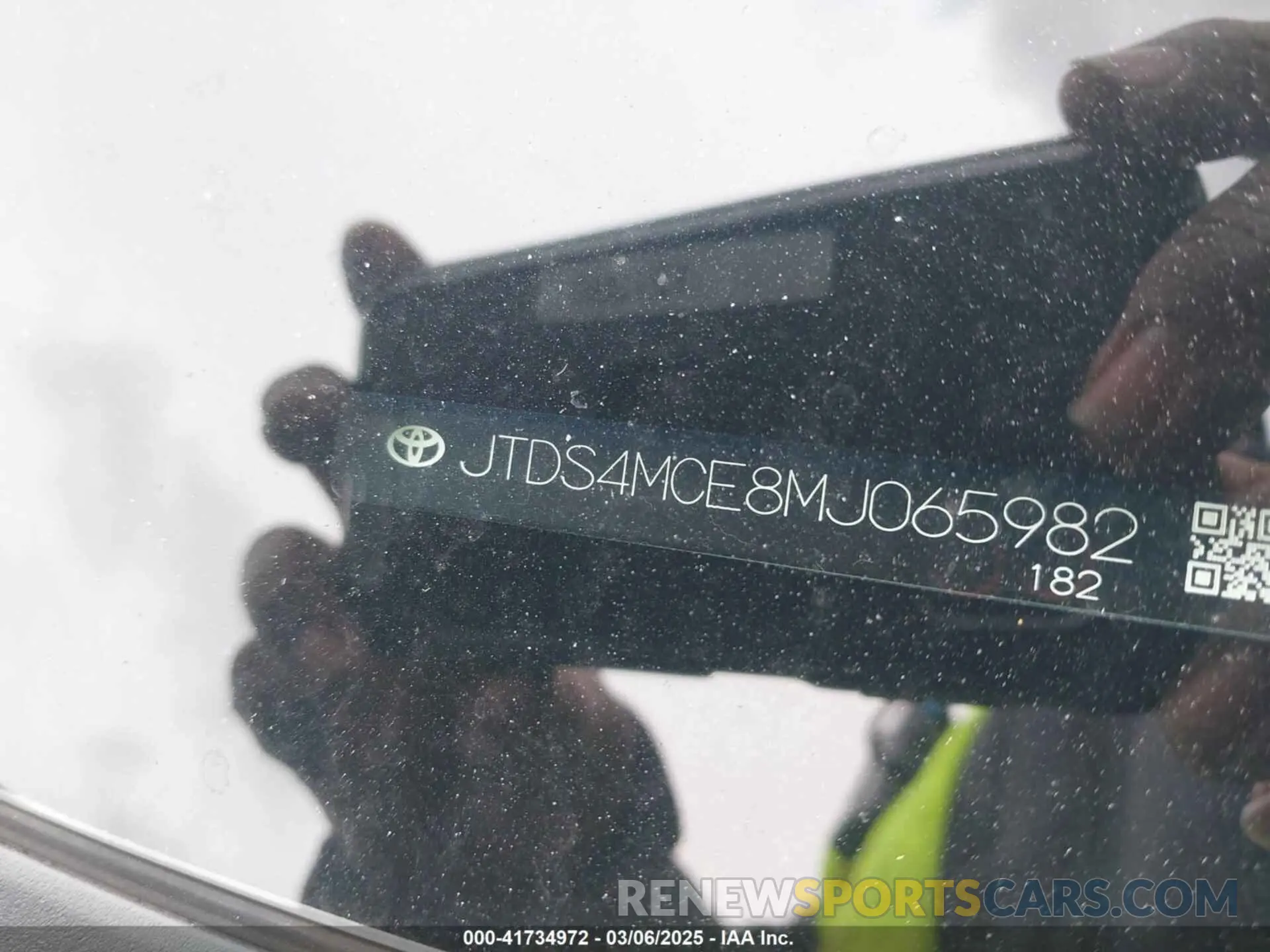 9 Фотография поврежденного автомобиля JTDS4MCE8MJ065982 TOYOTA COROLLA 2021