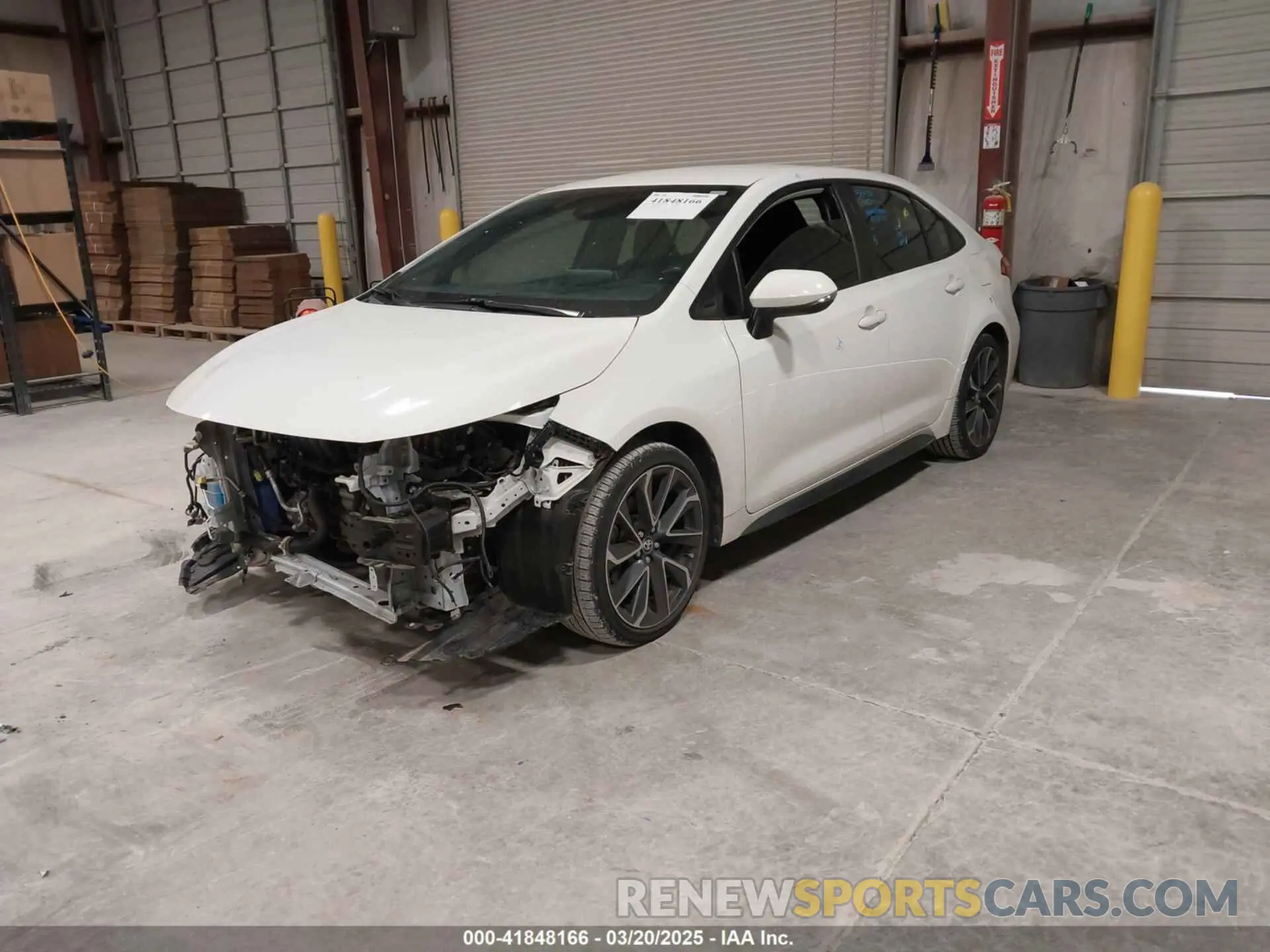 2 Photograph of a damaged car JTDS4MCE9MJ055445 TOYOTA COROLLA 2021