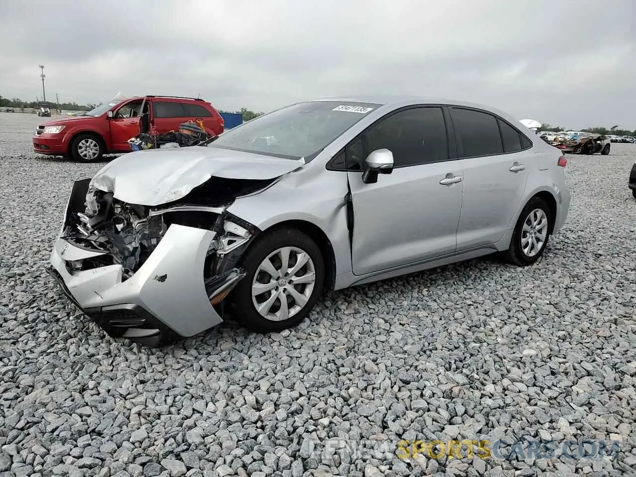 1 Photograph of a damaged car JTDS4MCEXMJ054272 TOYOTA COROLLA 2021