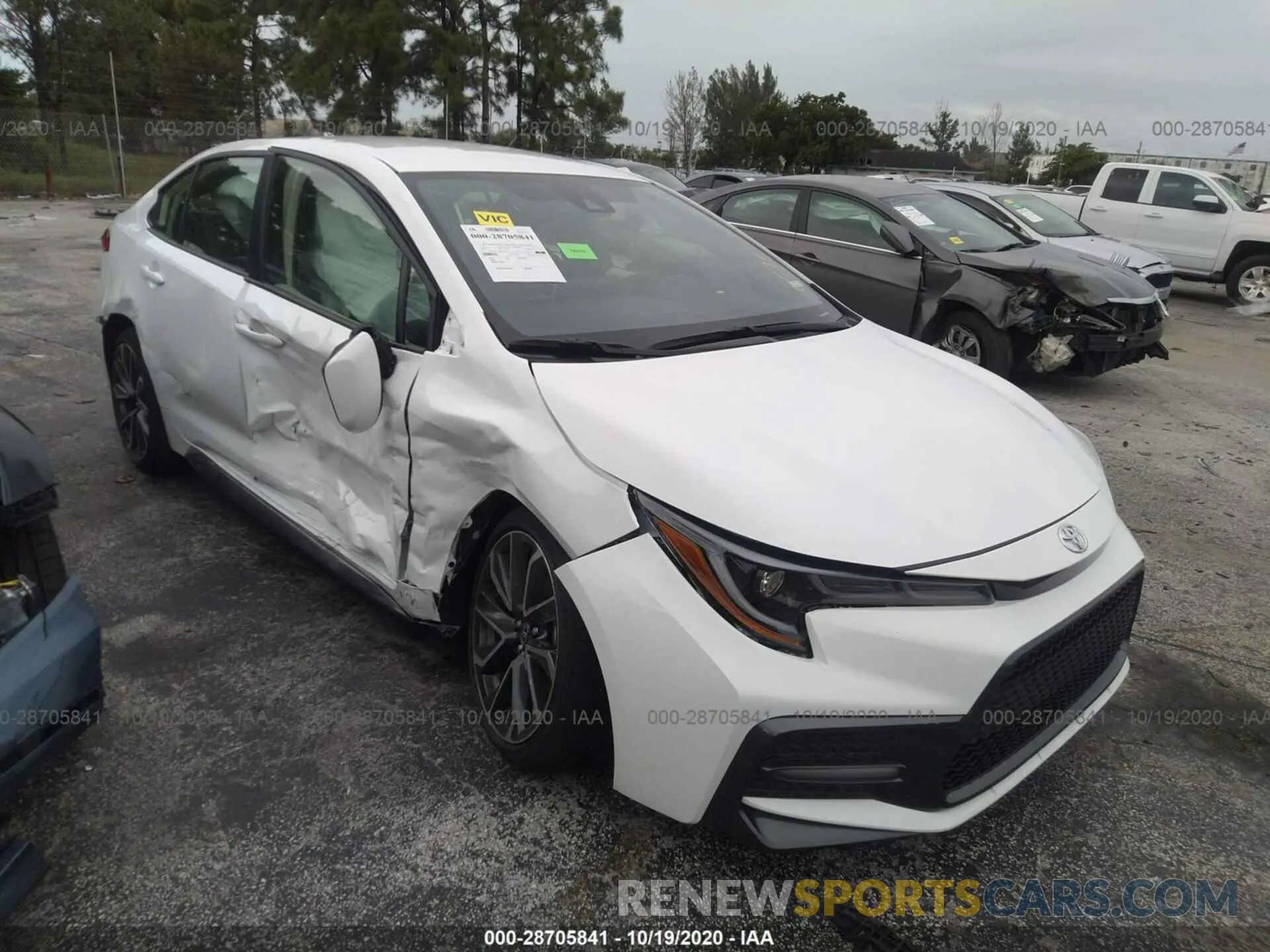 1 Photograph of a damaged car JTDS4MCEXMJ057690 TOYOTA COROLLA 2021