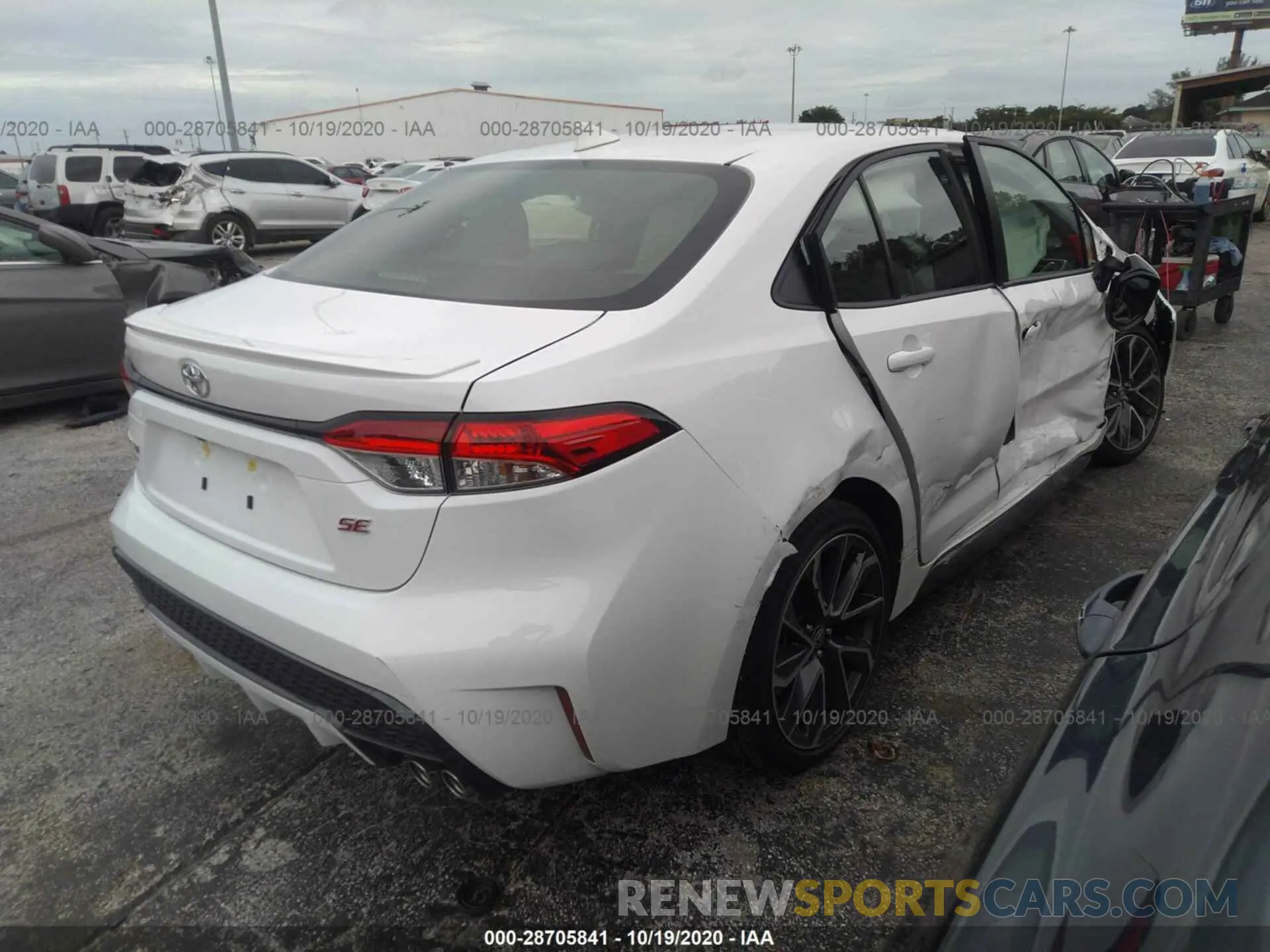 4 Photograph of a damaged car JTDS4MCEXMJ057690 TOYOTA COROLLA 2021