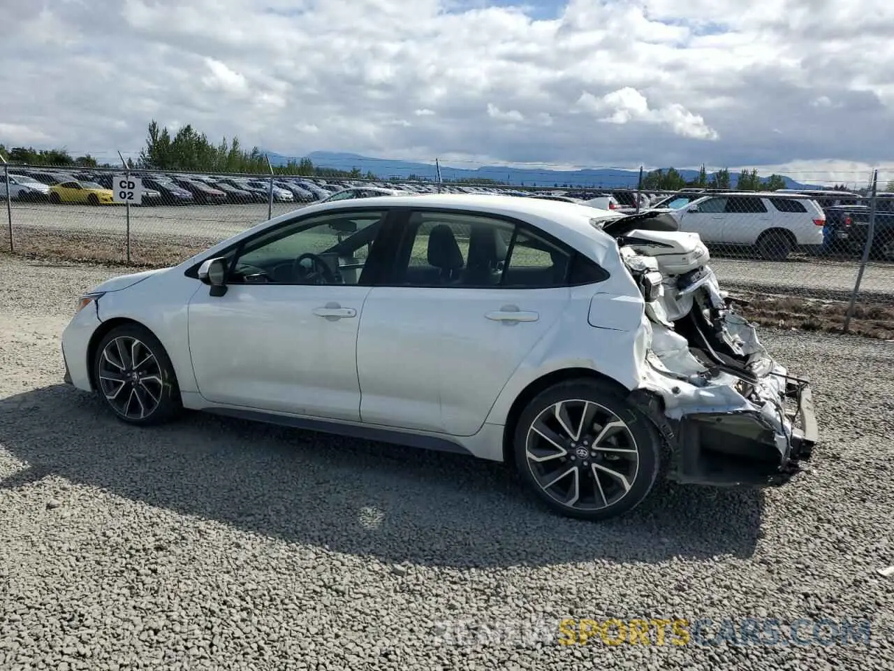 2 Photograph of a damaged car JTDT4MCE4MJ058791 TOYOTA COROLLA 2021