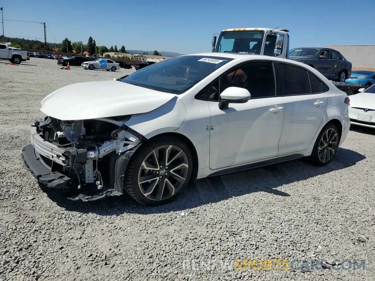 1 Photograph of a damaged car JTDT4MCE7MJ065699 TOYOTA COROLLA 2021
