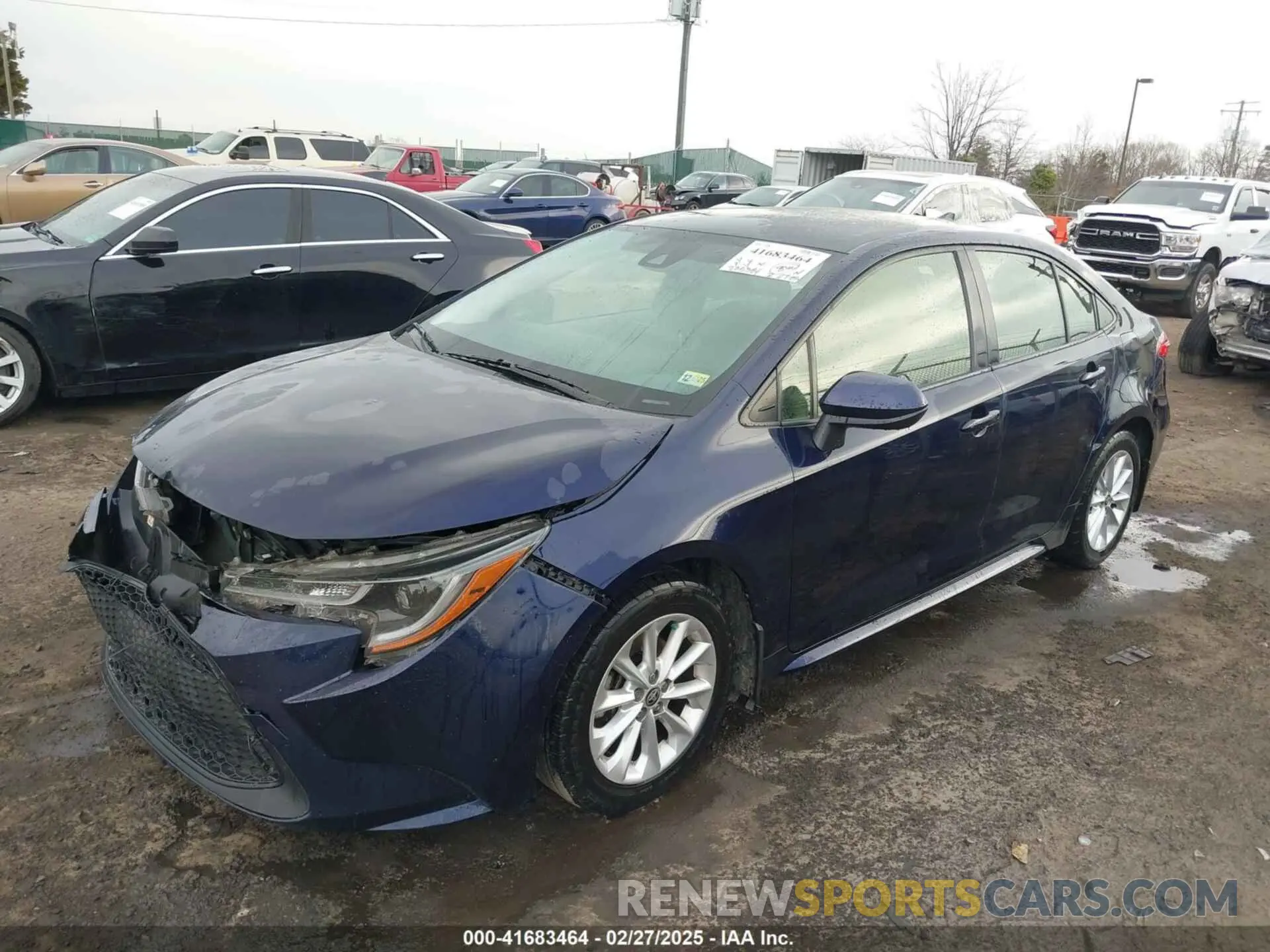 2 Фотография поврежденного автомобиля JTDVPMAE2MJ155121 TOYOTA COROLLA 2021