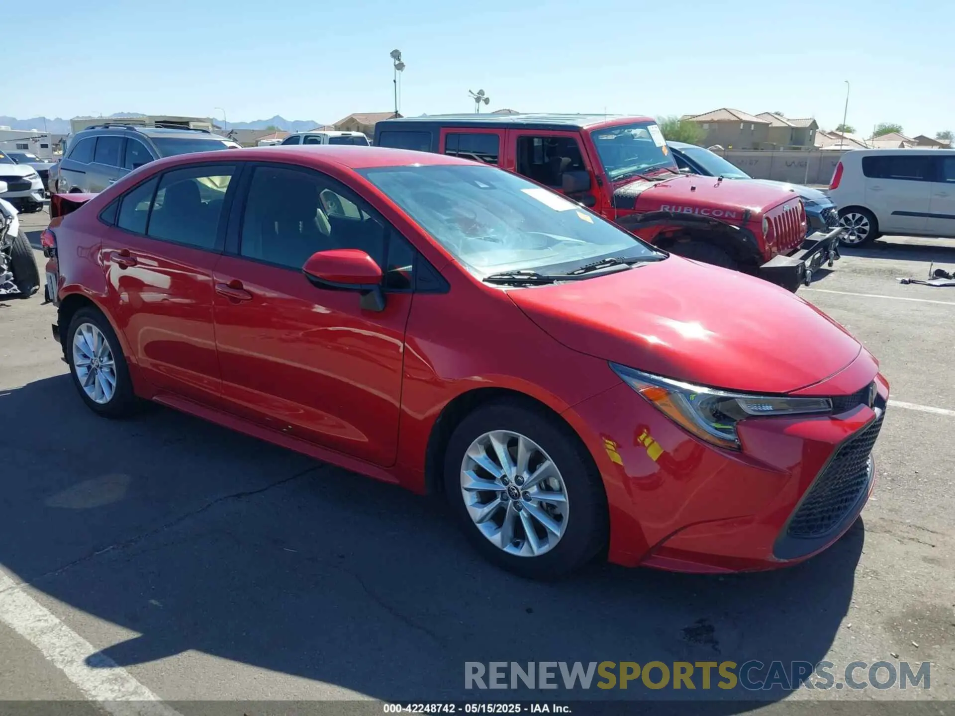 1 Photograph of a damaged car JTDVPMAE2MJ165339 TOYOTA COROLLA 2021