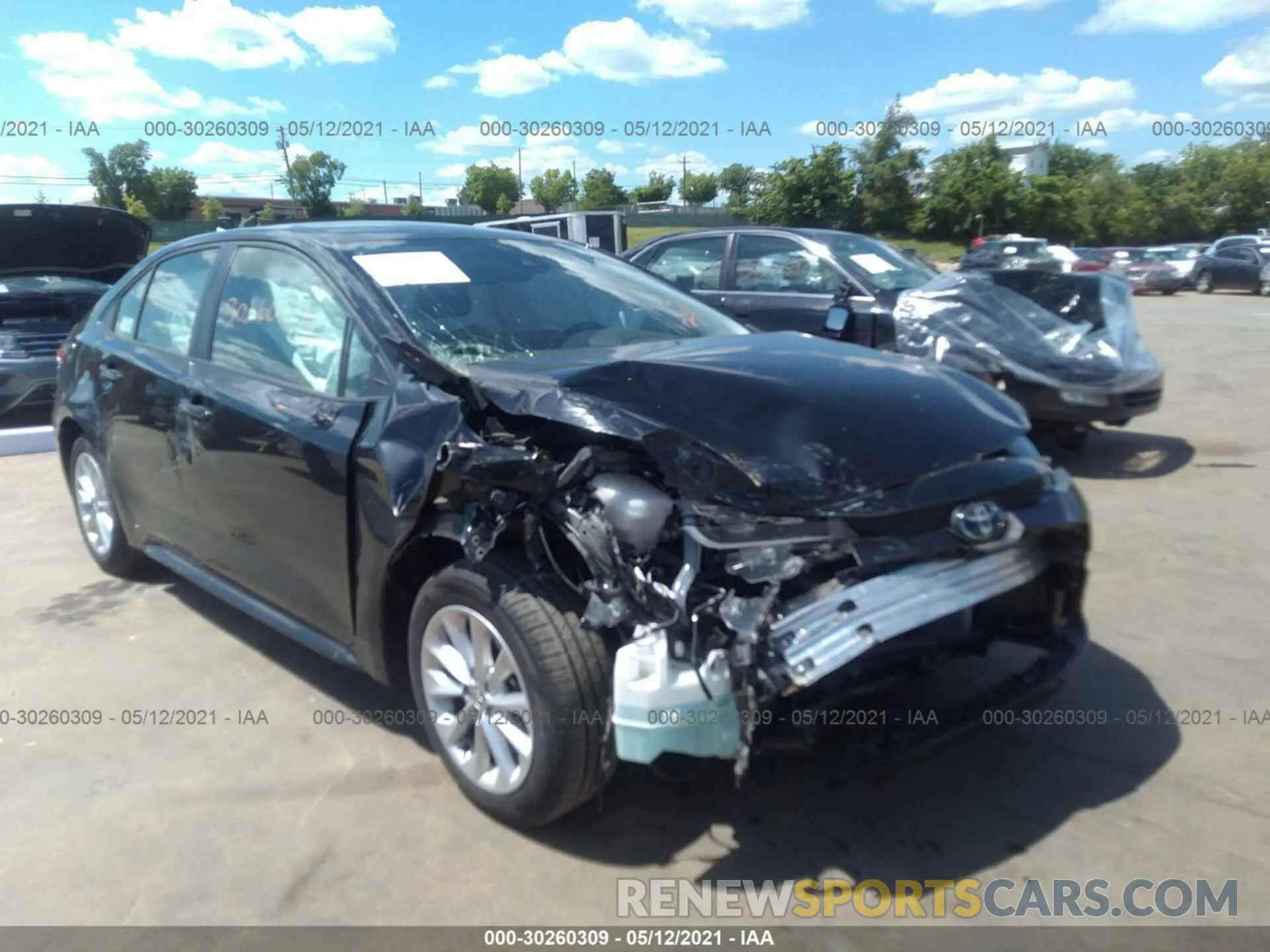 1 Photograph of a damaged car JTDVPMAE3MJ122533 TOYOTA COROLLA 2021