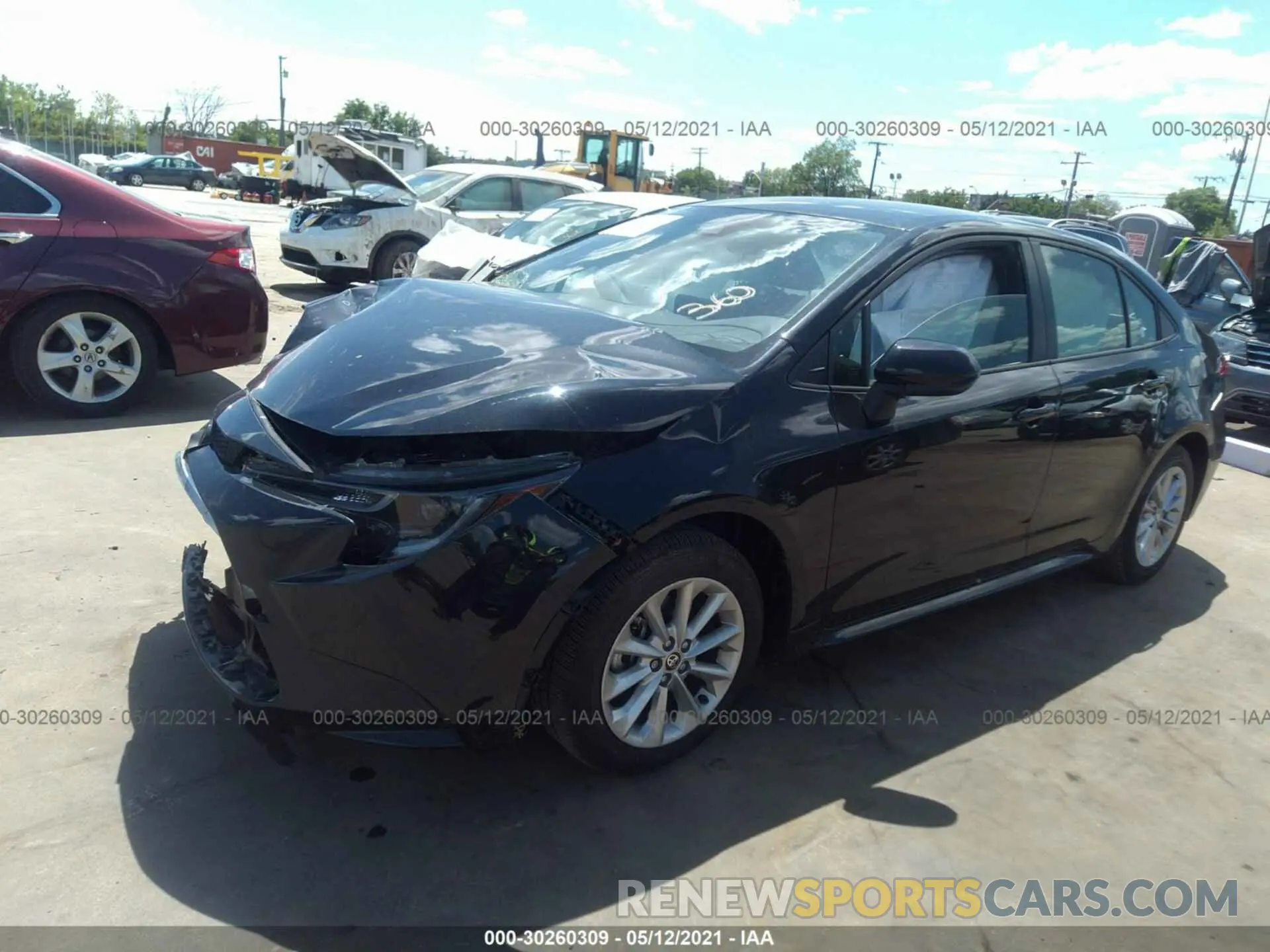 2 Photograph of a damaged car JTDVPMAE3MJ122533 TOYOTA COROLLA 2021