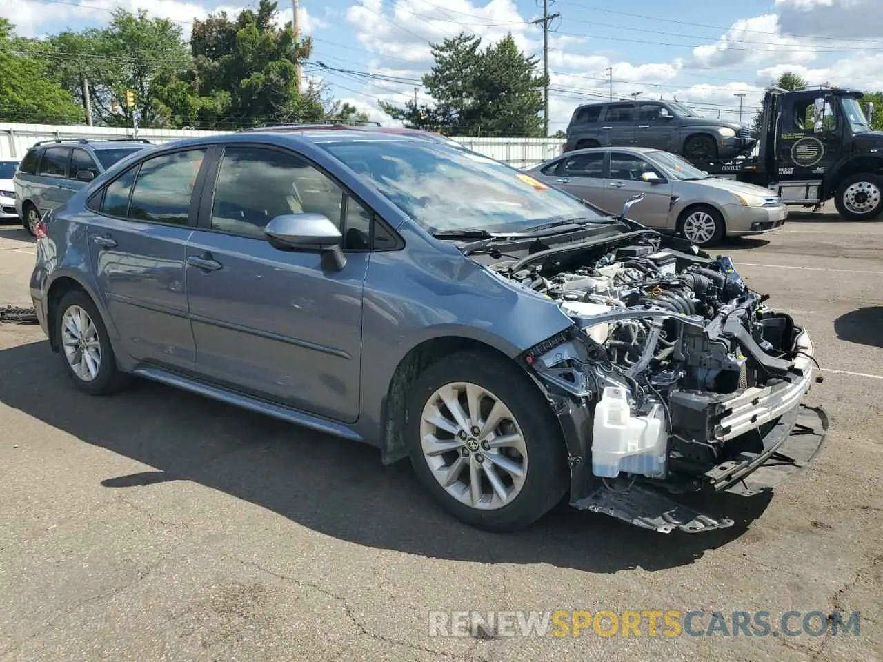 4 Photograph of a damaged car JTDVPMAE7MJ136371 TOYOTA COROLLA 2021