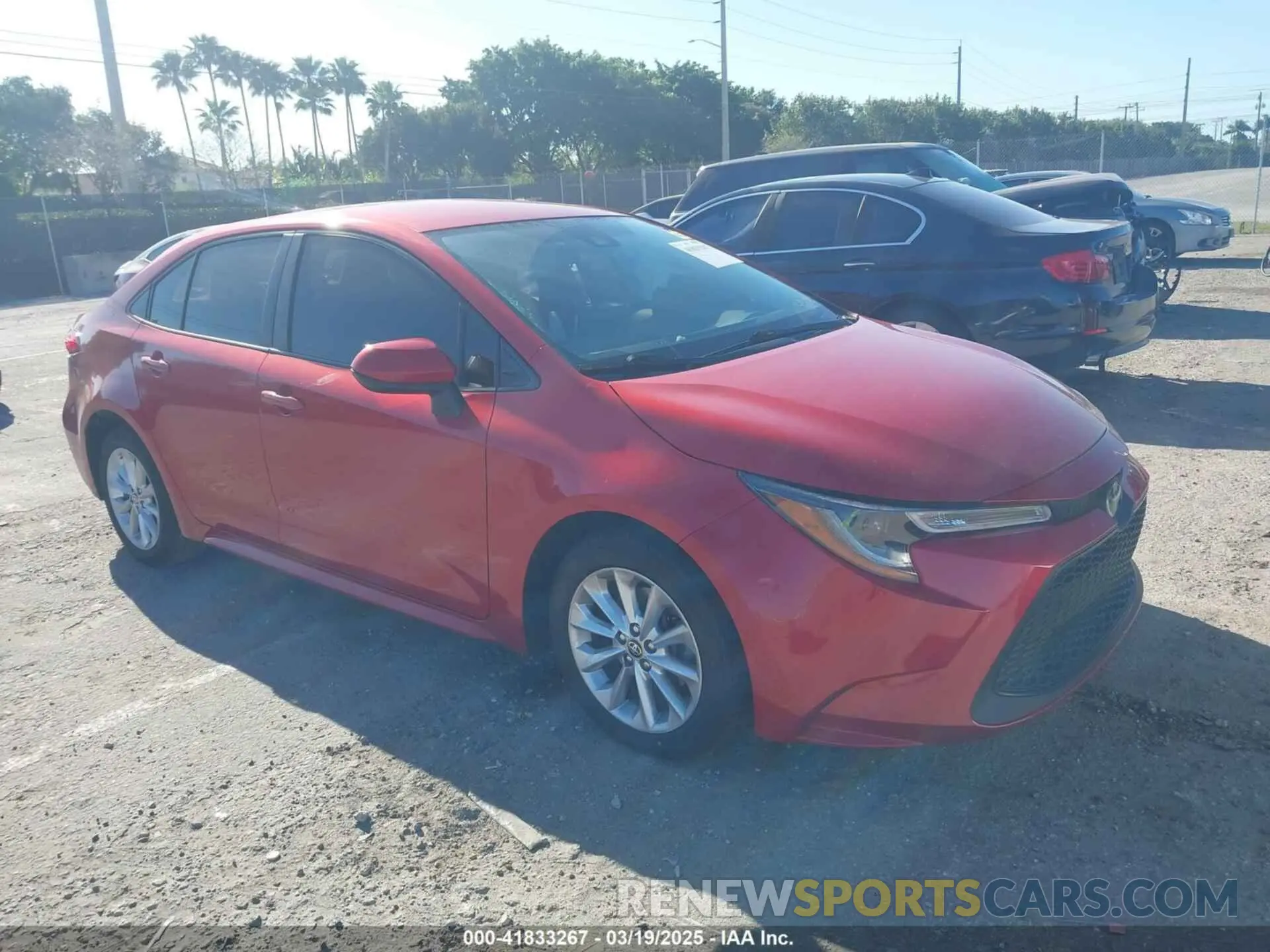 1 Photograph of a damaged car JTDVPMAE7MJ145782 TOYOTA COROLLA 2021