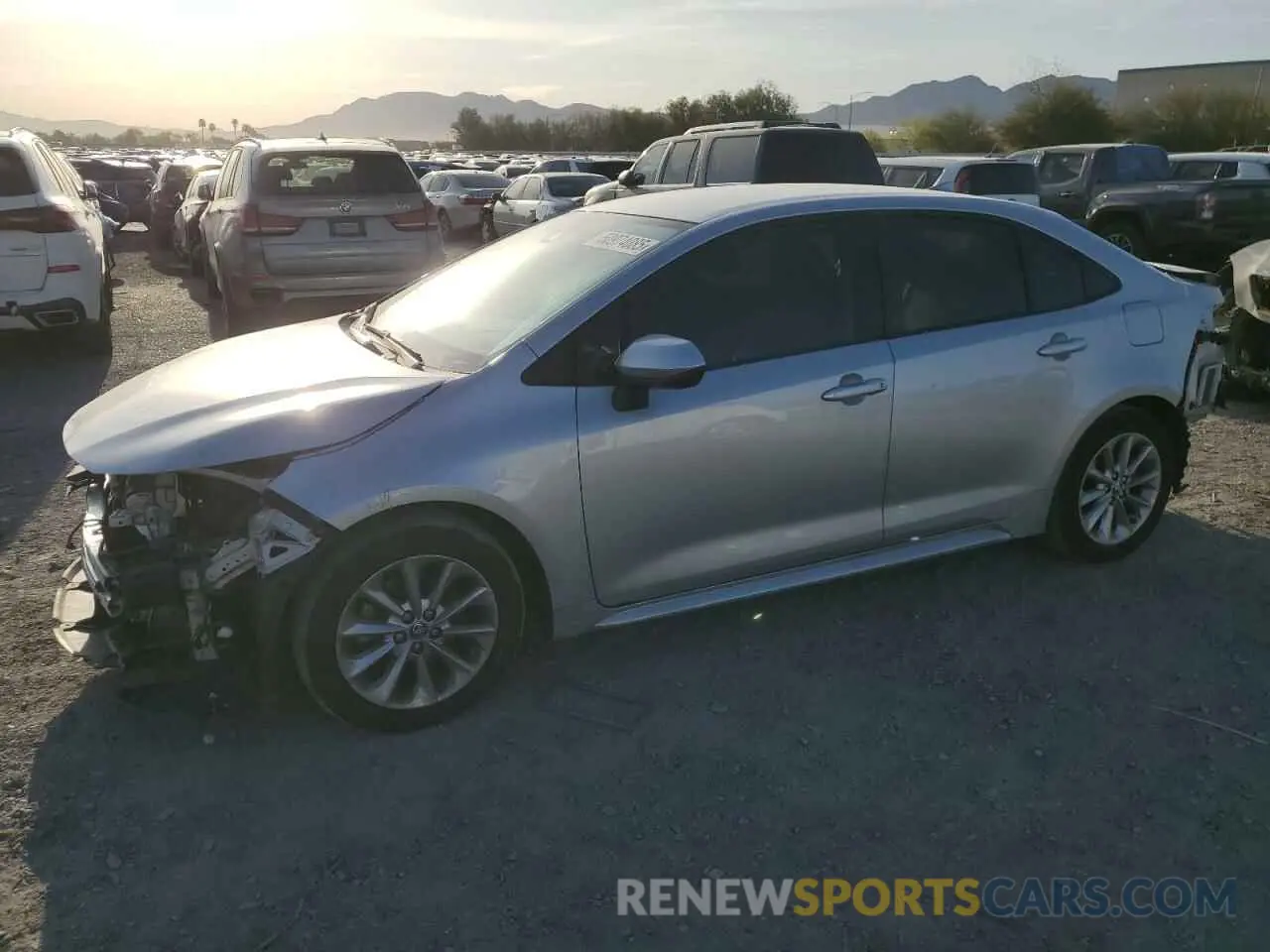 1 Photograph of a damaged car JTDVPMAE7MJ161562 TOYOTA COROLLA 2021