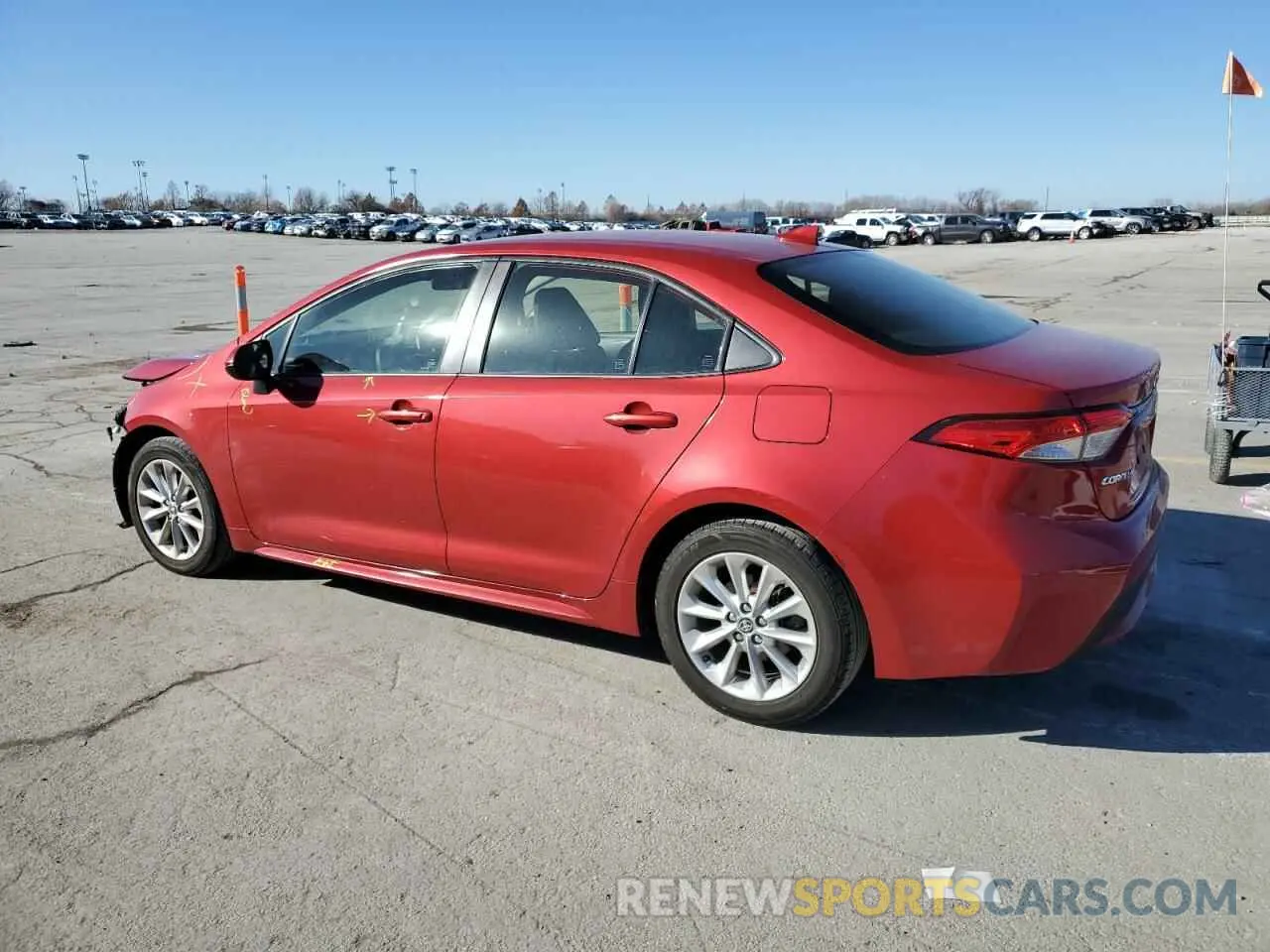 2 Photograph of a damaged car JTDVPMAE8MJ121653 TOYOTA COROLLA 2021