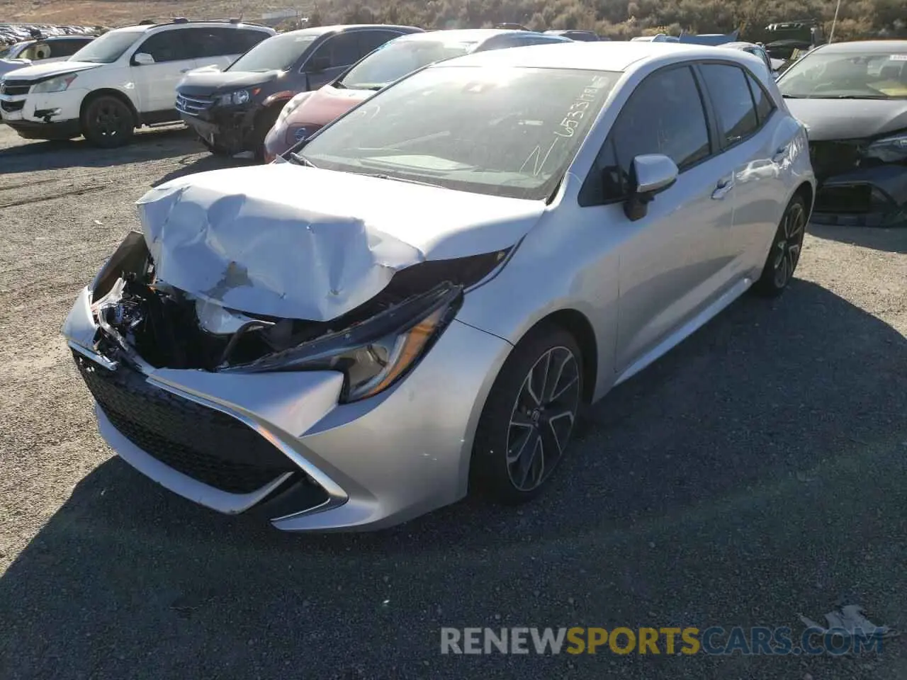 2 Photograph of a damaged car JTNA4MBE0M3140882 TOYOTA COROLLA 2021