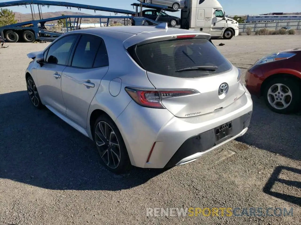 3 Photograph of a damaged car JTNA4MBE0M3140882 TOYOTA COROLLA 2021