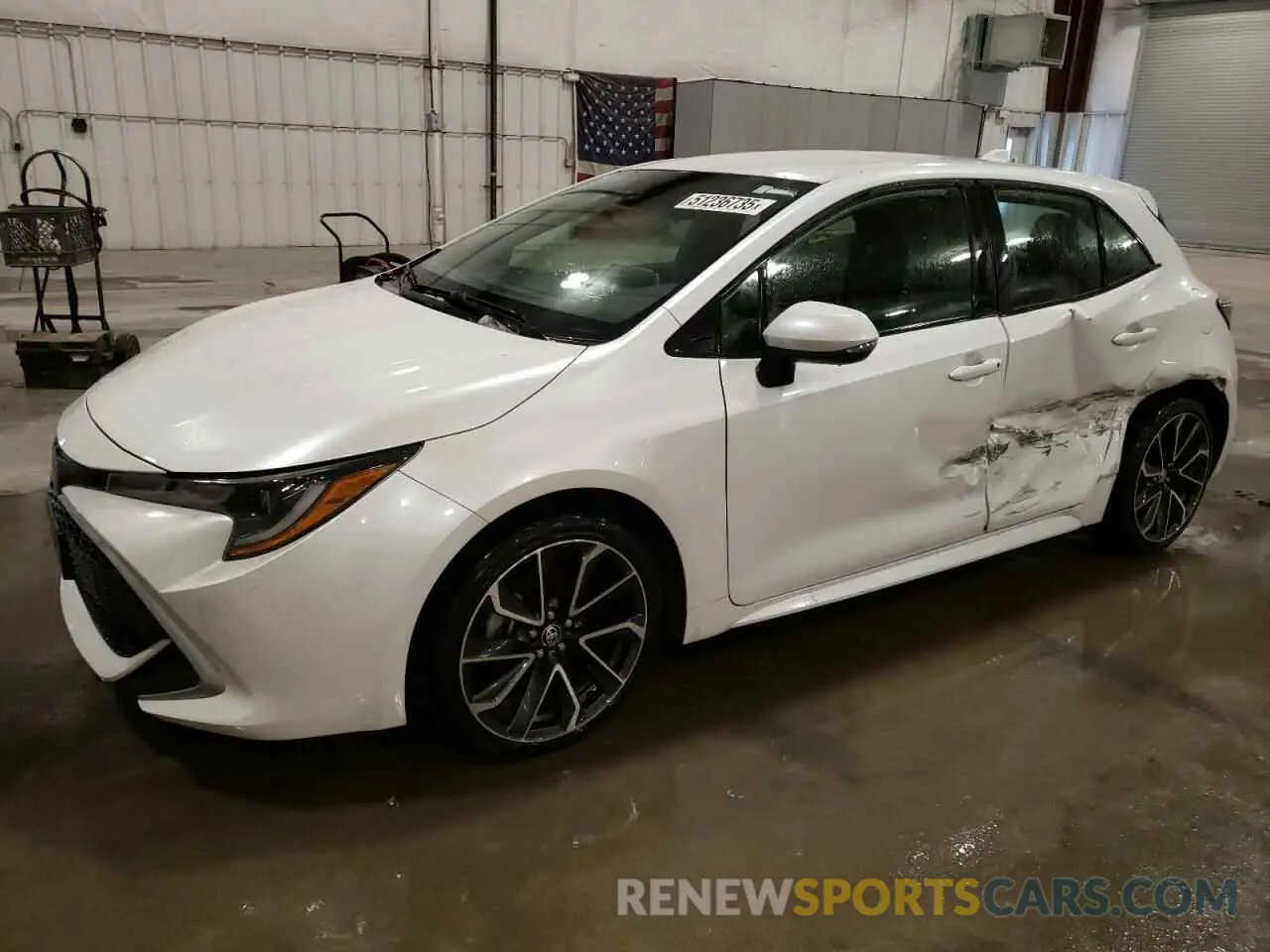 1 Photograph of a damaged car JTNA4MBE3M3137524 TOYOTA COROLLA 2021