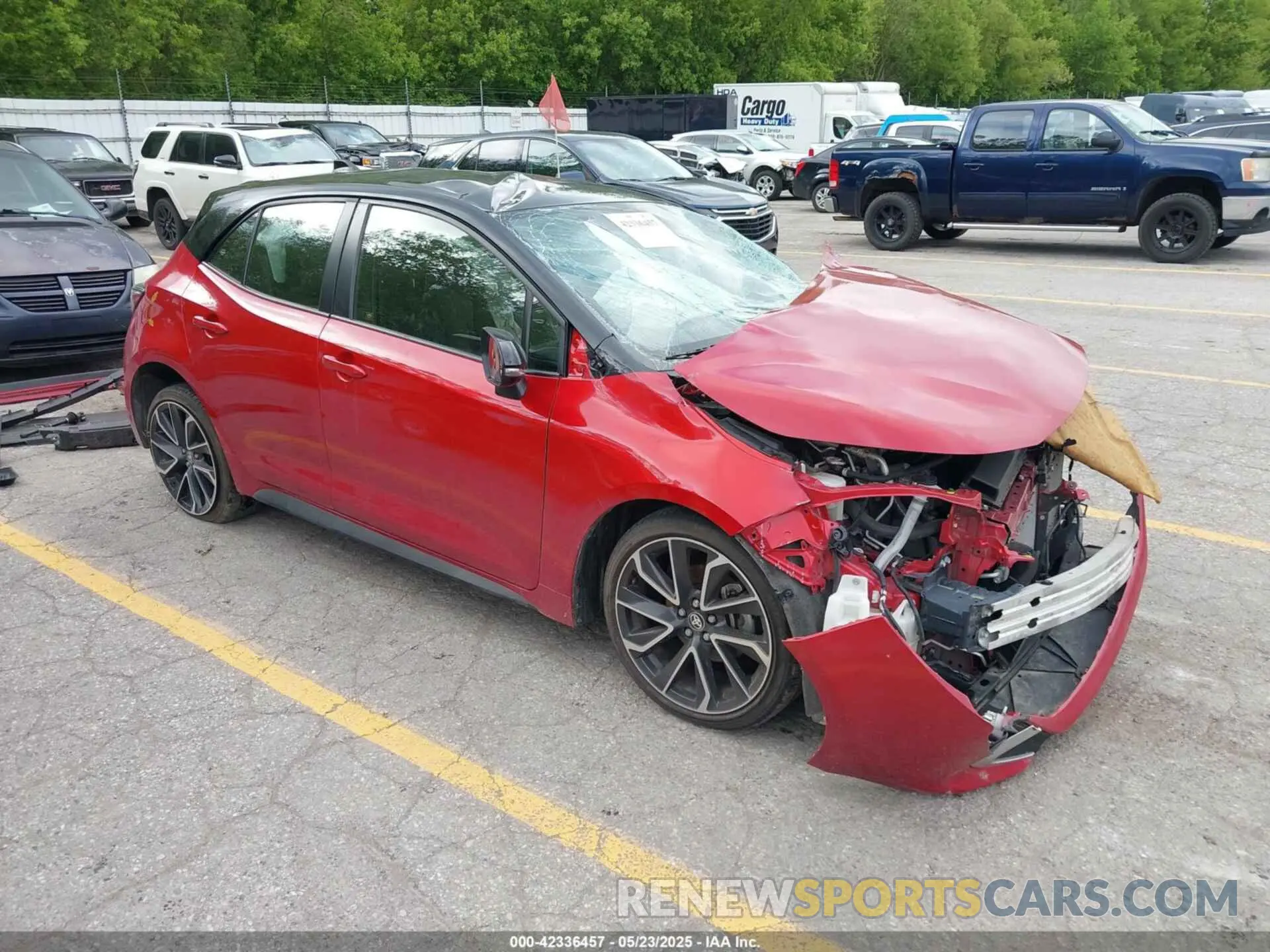1 Photograph of a damaged car JTNA4MBE9M3140914 TOYOTA COROLLA 2021