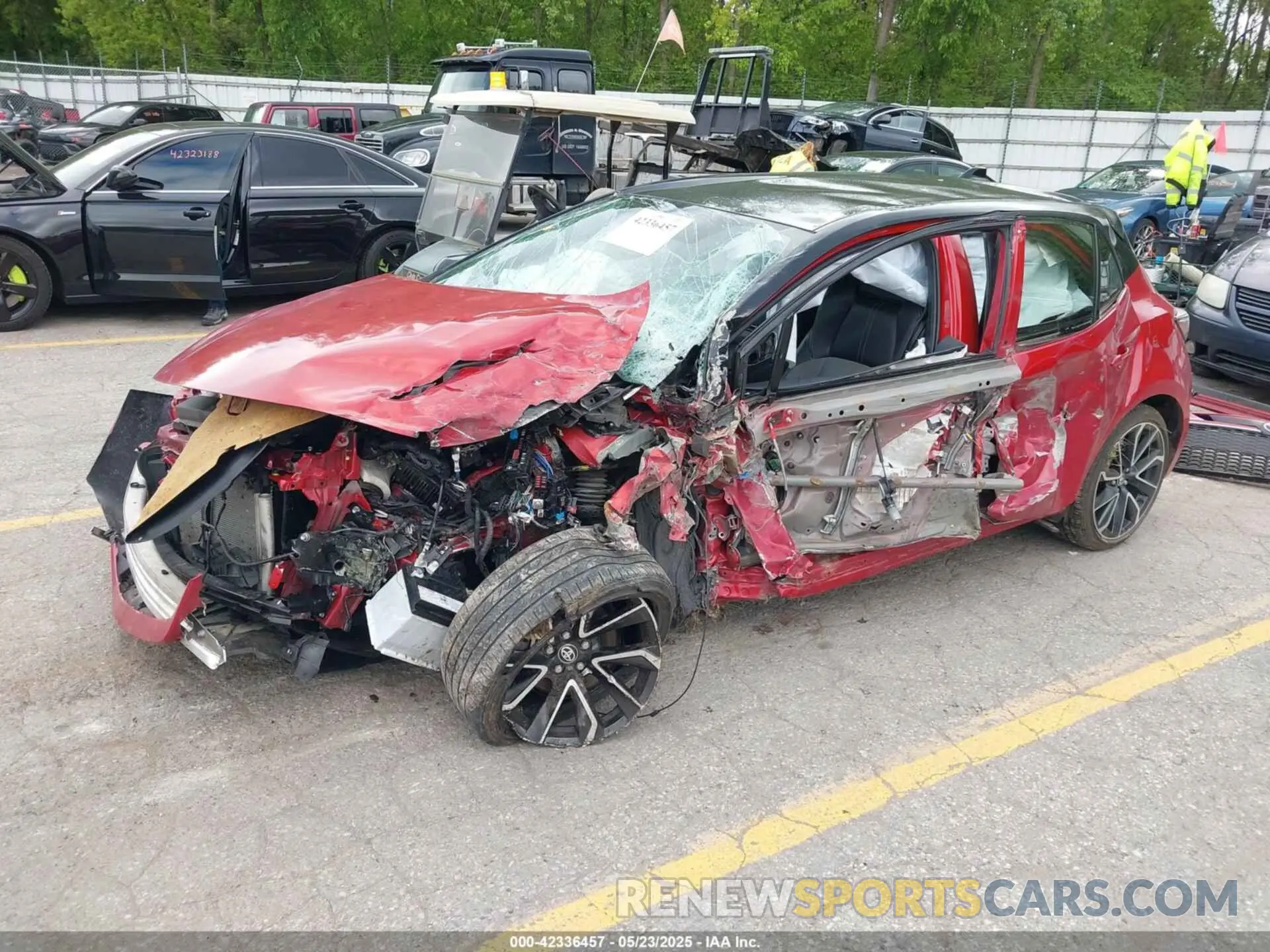 2 Photograph of a damaged car JTNA4MBE9M3140914 TOYOTA COROLLA 2021