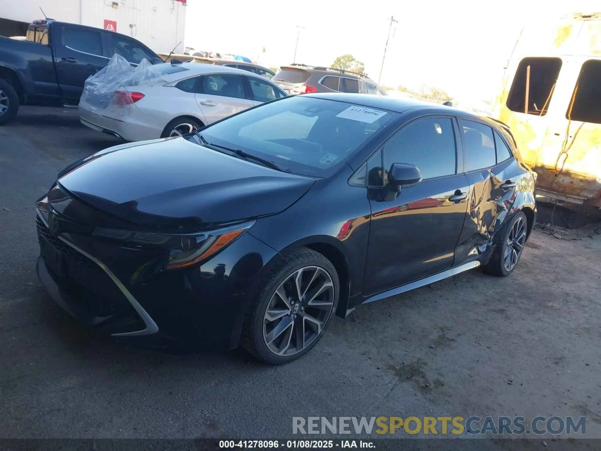 2 Фотография поврежденного автомобиля JTNC4MBE0M3106000 TOYOTA COROLLA 2021