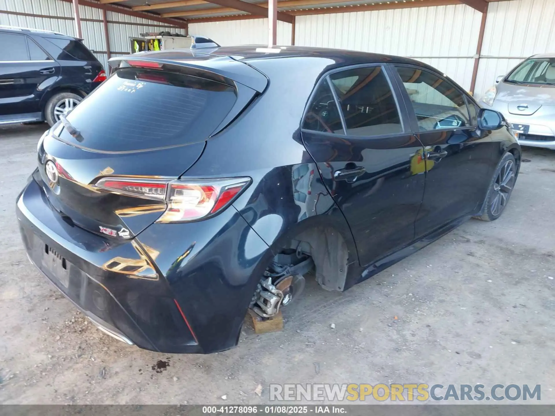 4 Фотография поврежденного автомобиля JTNC4MBE0M3106000 TOYOTA COROLLA 2021