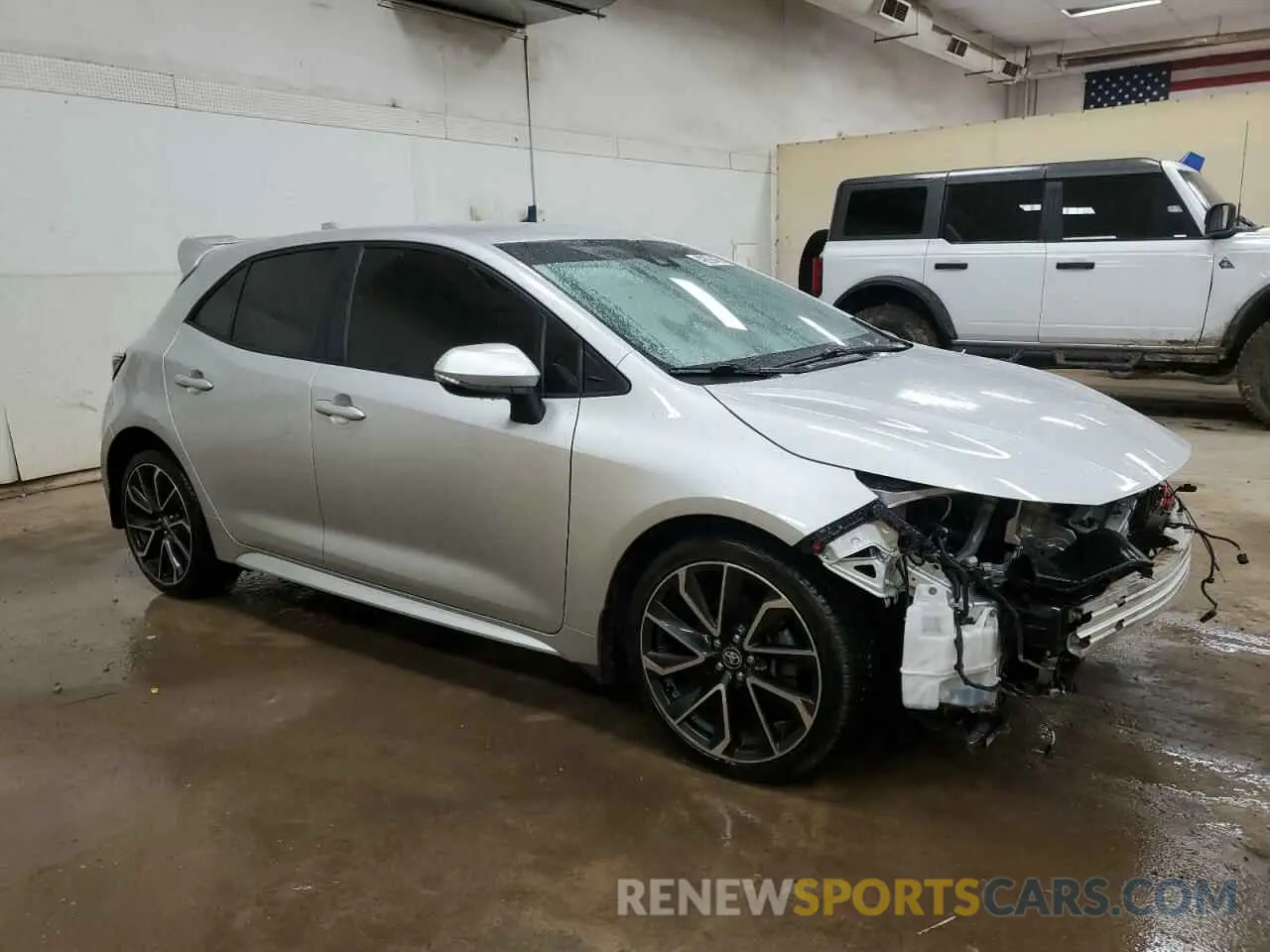 4 Фотография поврежденного автомобиля JTNC4MBE4M3107280 TOYOTA COROLLA 2021