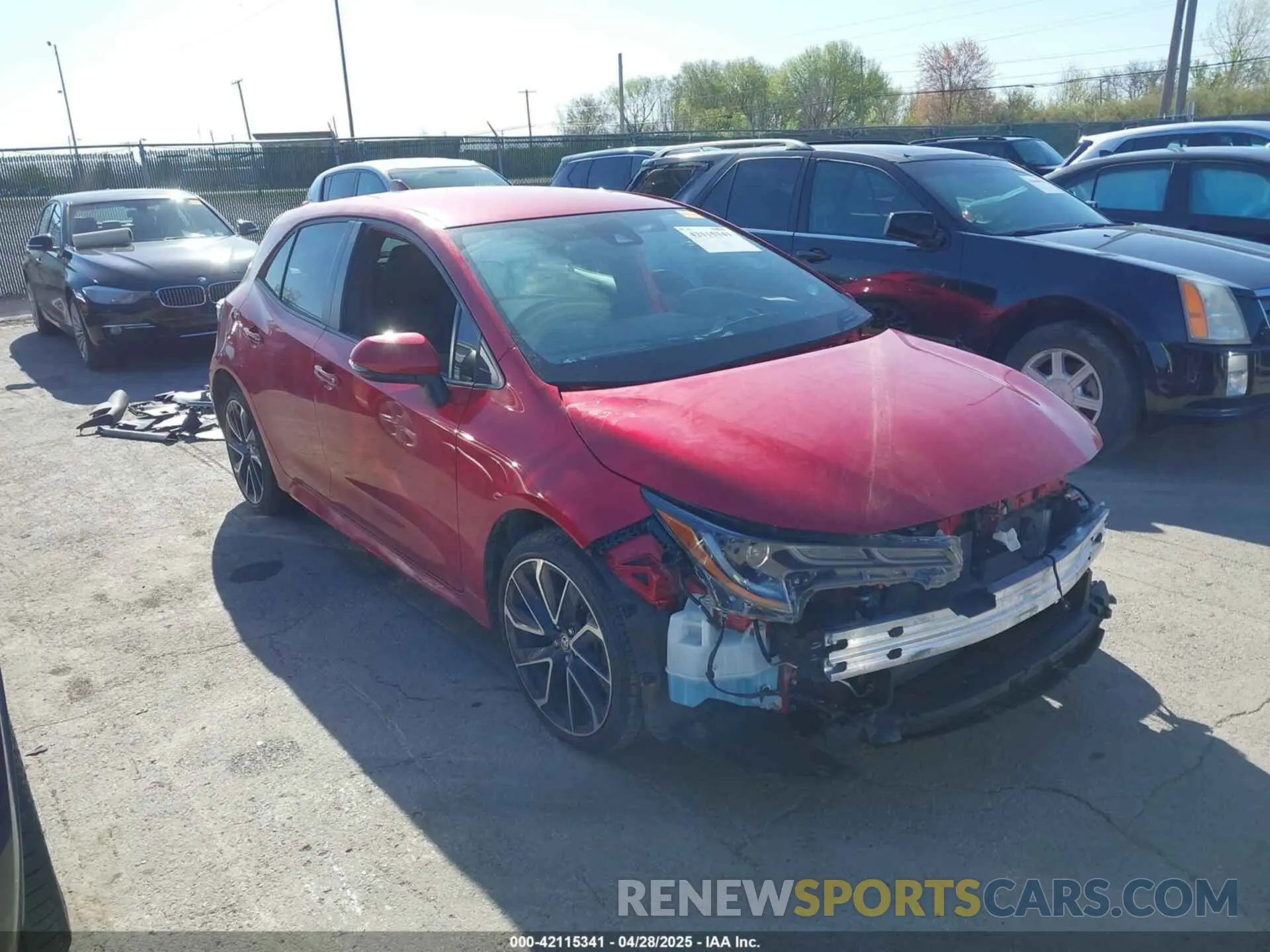 1 Фотография поврежденного автомобиля JTNC4MBE4M3138772 TOYOTA COROLLA 2021