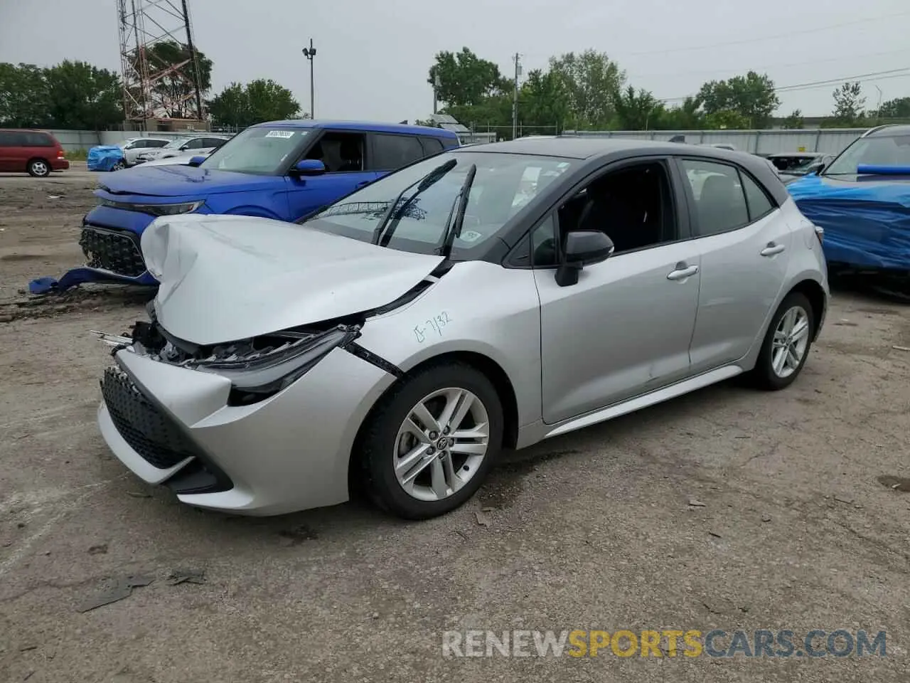 1 Photograph of a damaged car JTND4MBE0M3139552 TOYOTA COROLLA 2021