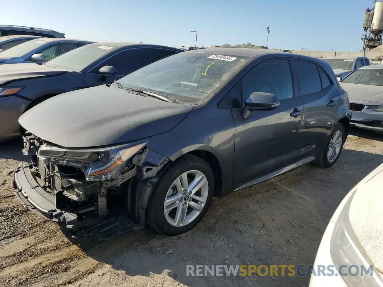 1 Photograph of a damaged car JTND4MBE4M3136623 TOYOTA COROLLA 2021