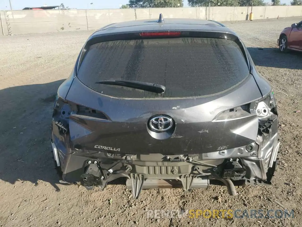 6 Photograph of a damaged car JTND4MBE4M3136623 TOYOTA COROLLA 2021