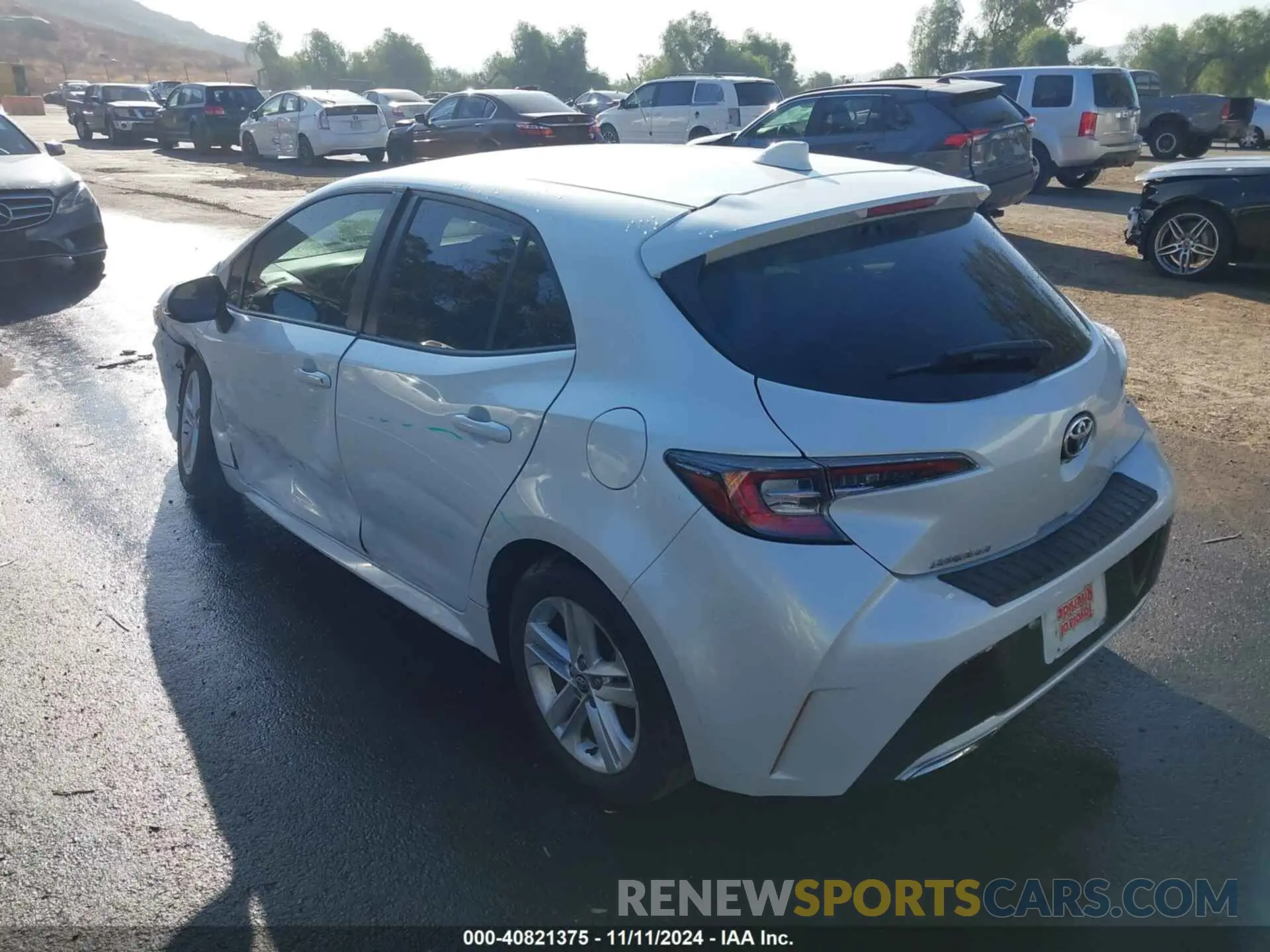3 Фотография поврежденного автомобиля JTND4MBE9M3107957 TOYOTA COROLLA 2021
