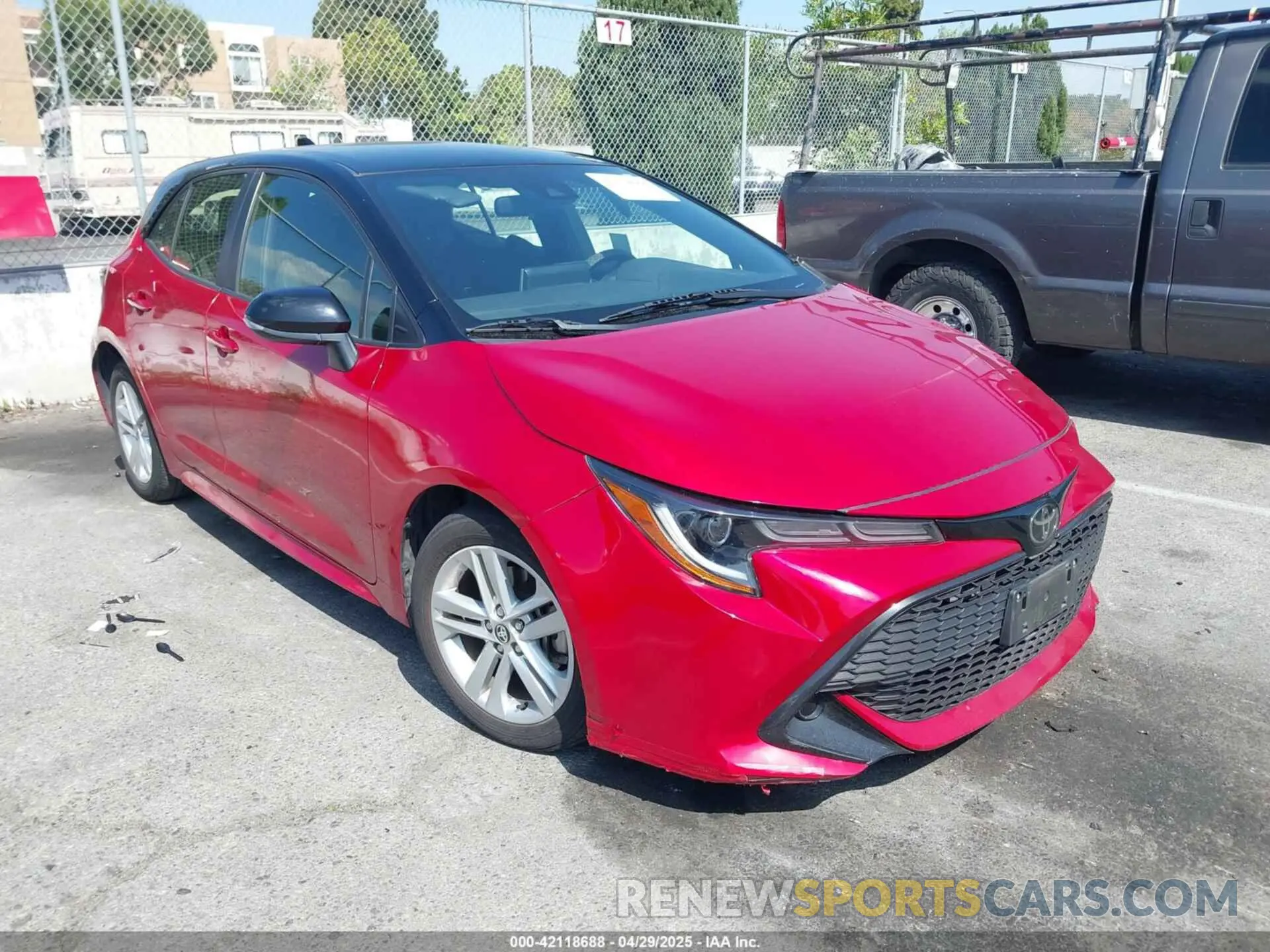 1 Photograph of a damaged car JTND4MBEXM3127618 TOYOTA COROLLA 2021