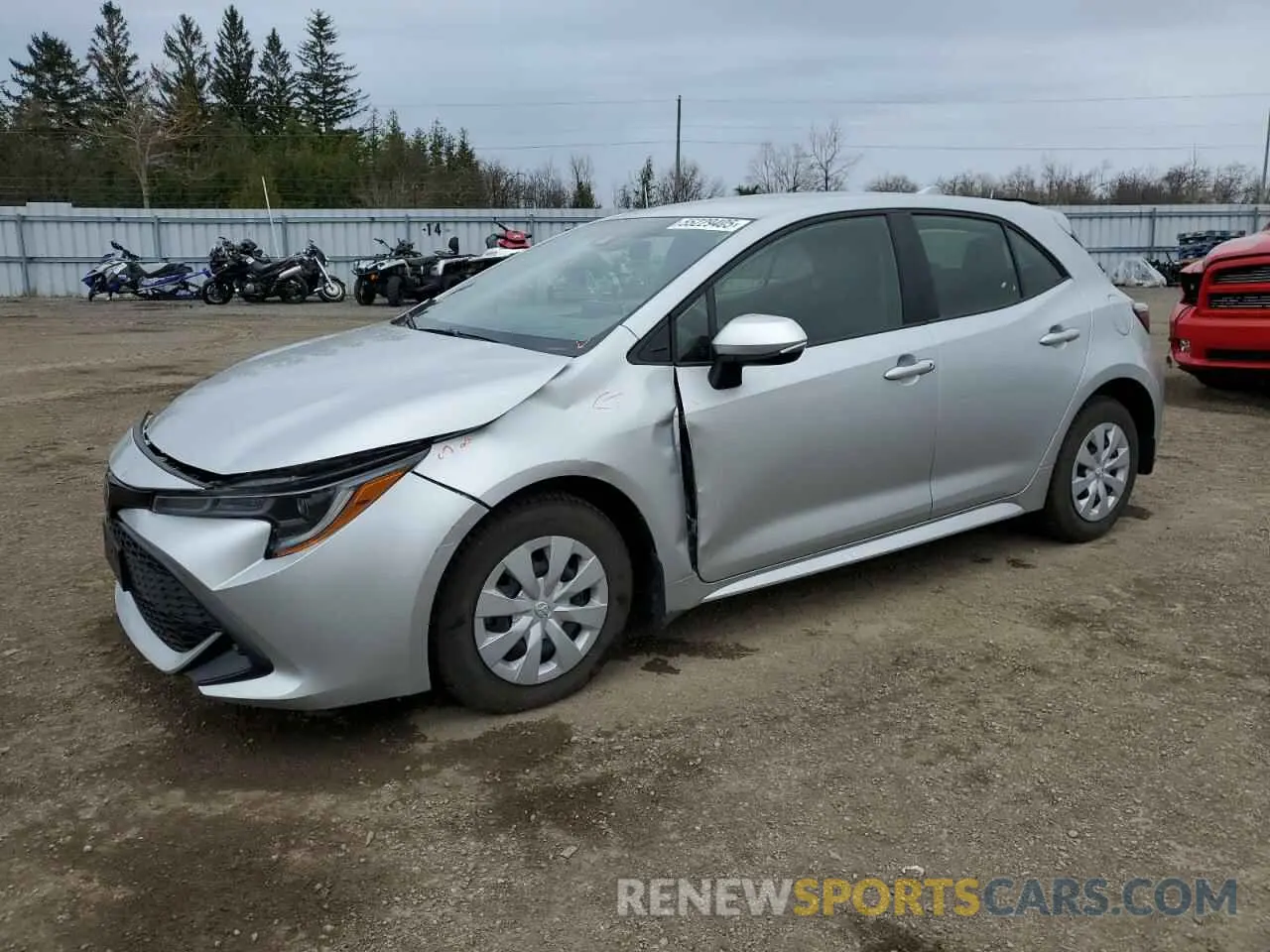 1 Photograph of a damaged car JTNK4MBE2M3143500 TOYOTA COROLLA 2021