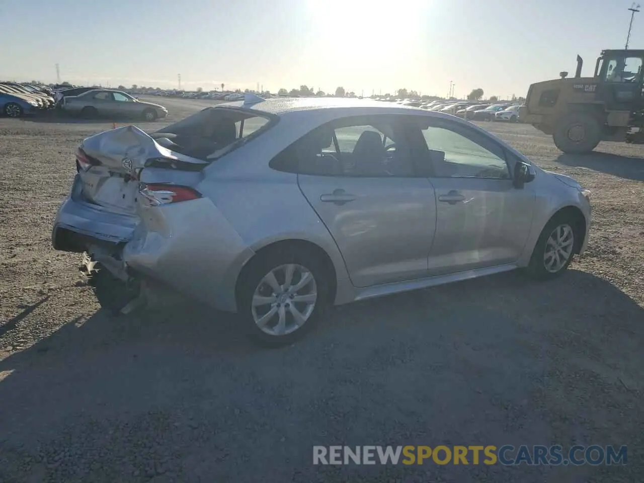3 Photograph of a damaged car 5YFEPMAE0NP277828 TOYOTA COROLLA 2022