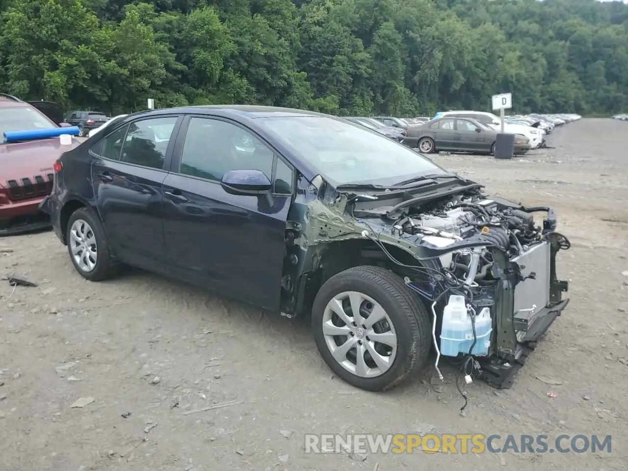 4 Фотография поврежденного автомобиля 5YFEPMAE0NP303506 TOYOTA COROLLA 2022