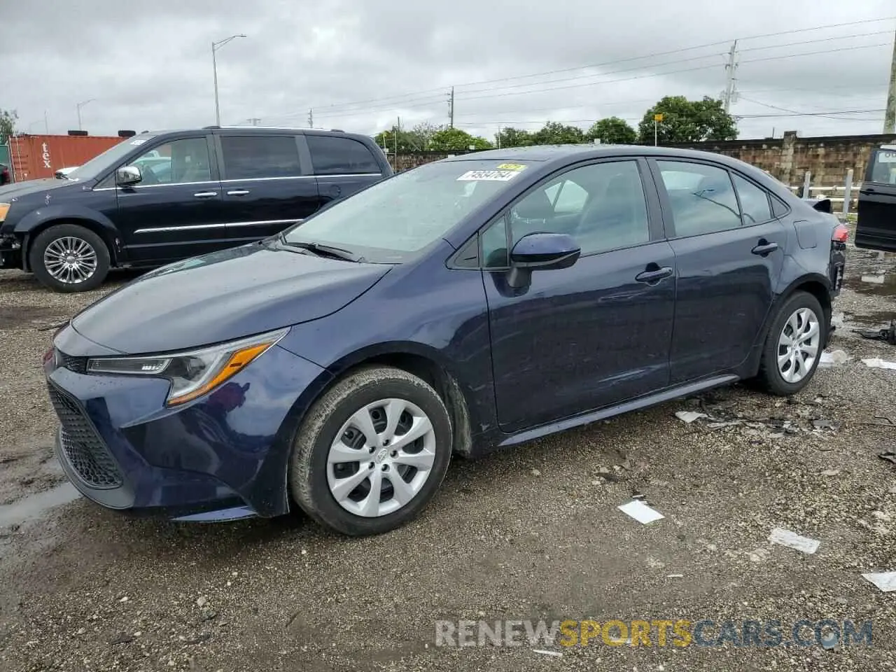 1 Photograph of a damaged car 5YFEPMAE0NP358389 TOYOTA COROLLA 2022