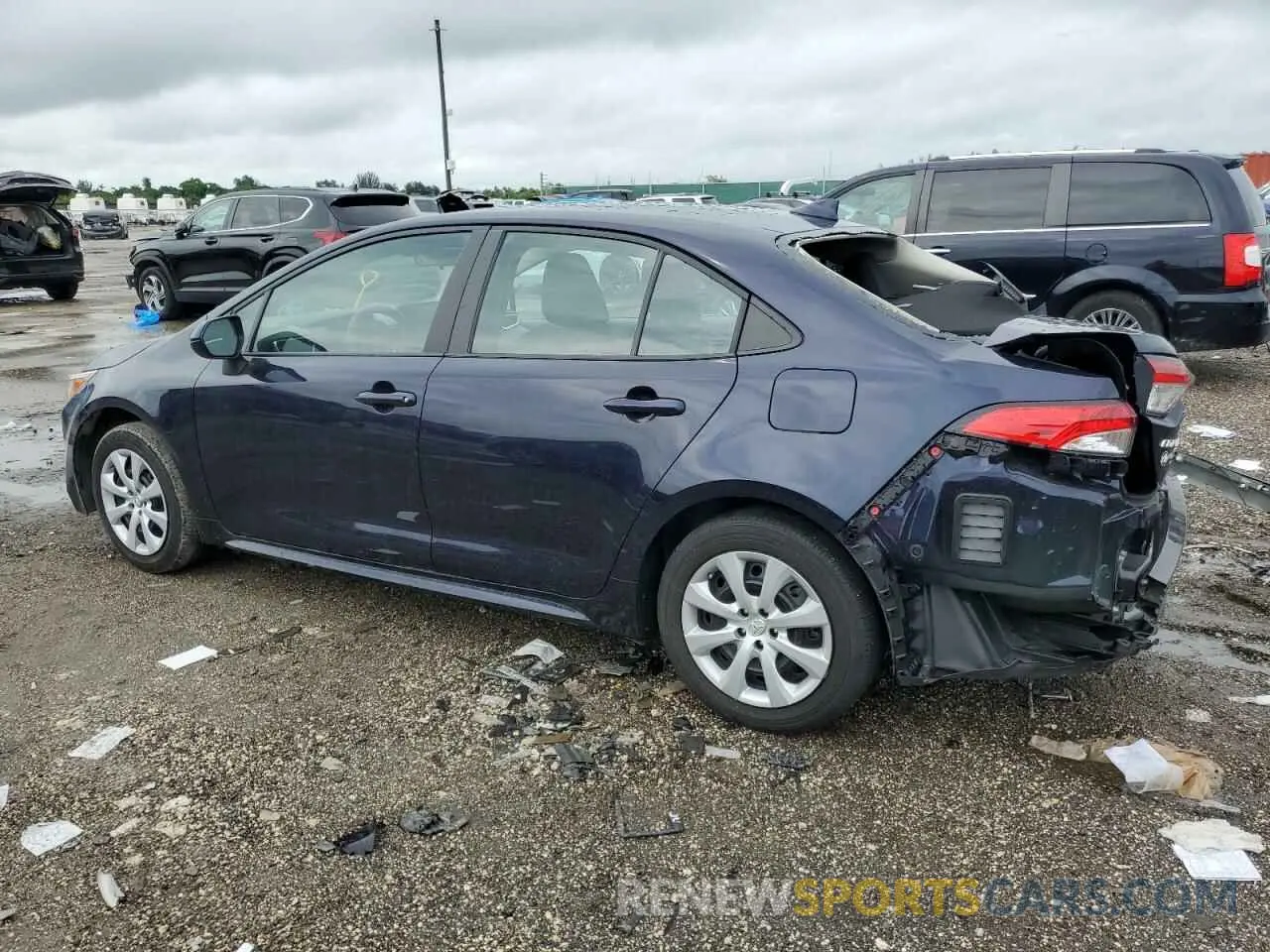 2 Photograph of a damaged car 5YFEPMAE0NP358389 TOYOTA COROLLA 2022