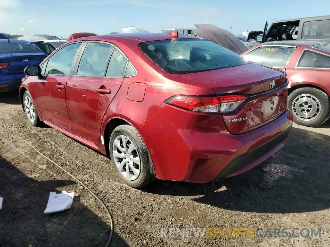 2 Photograph of a damaged car 5YFEPMAE0NP367349 TOYOTA COROLLA 2022