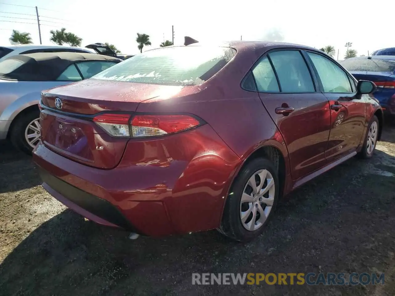 3 Photograph of a damaged car 5YFEPMAE0NP367349 TOYOTA COROLLA 2022
