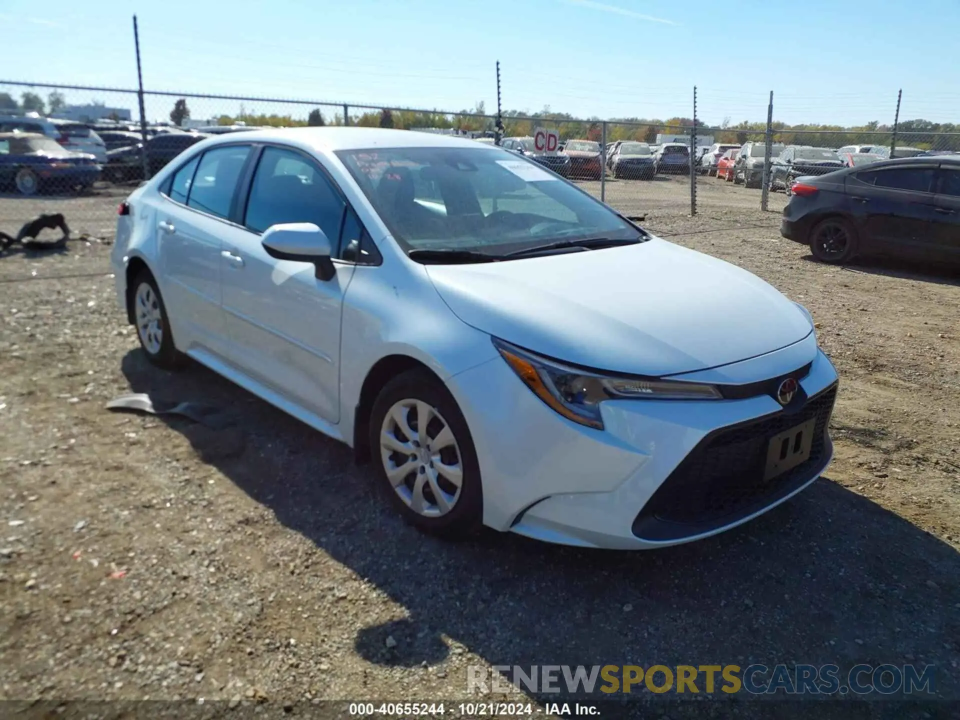 1 Photograph of a damaged car 5YFEPMAE0NP375211 TOYOTA COROLLA 2022