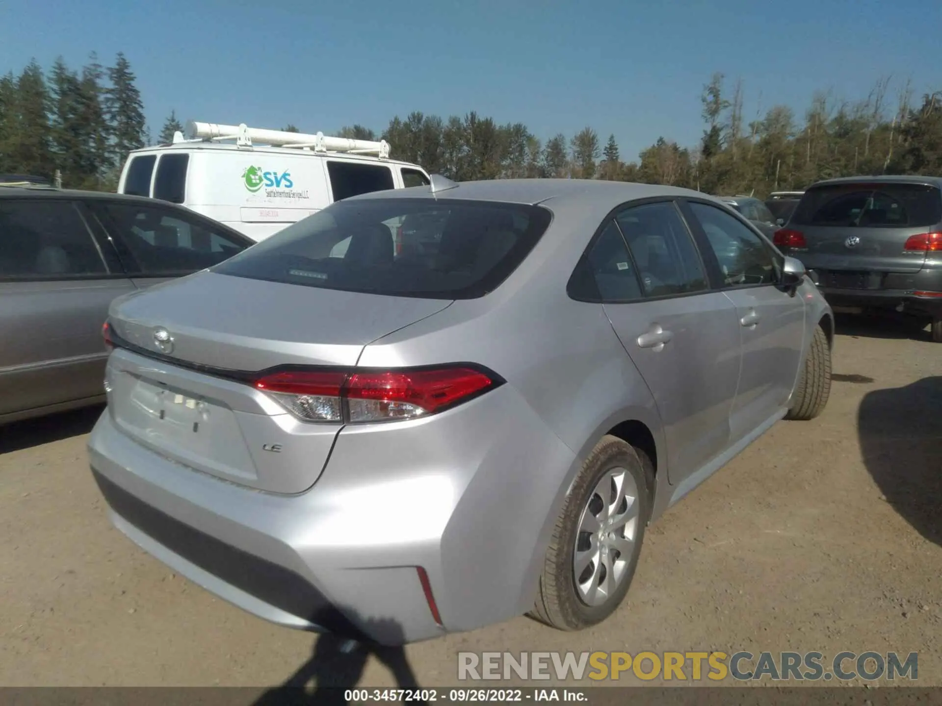 4 Photograph of a damaged car 5YFEPMAE1NP275280 TOYOTA COROLLA 2022