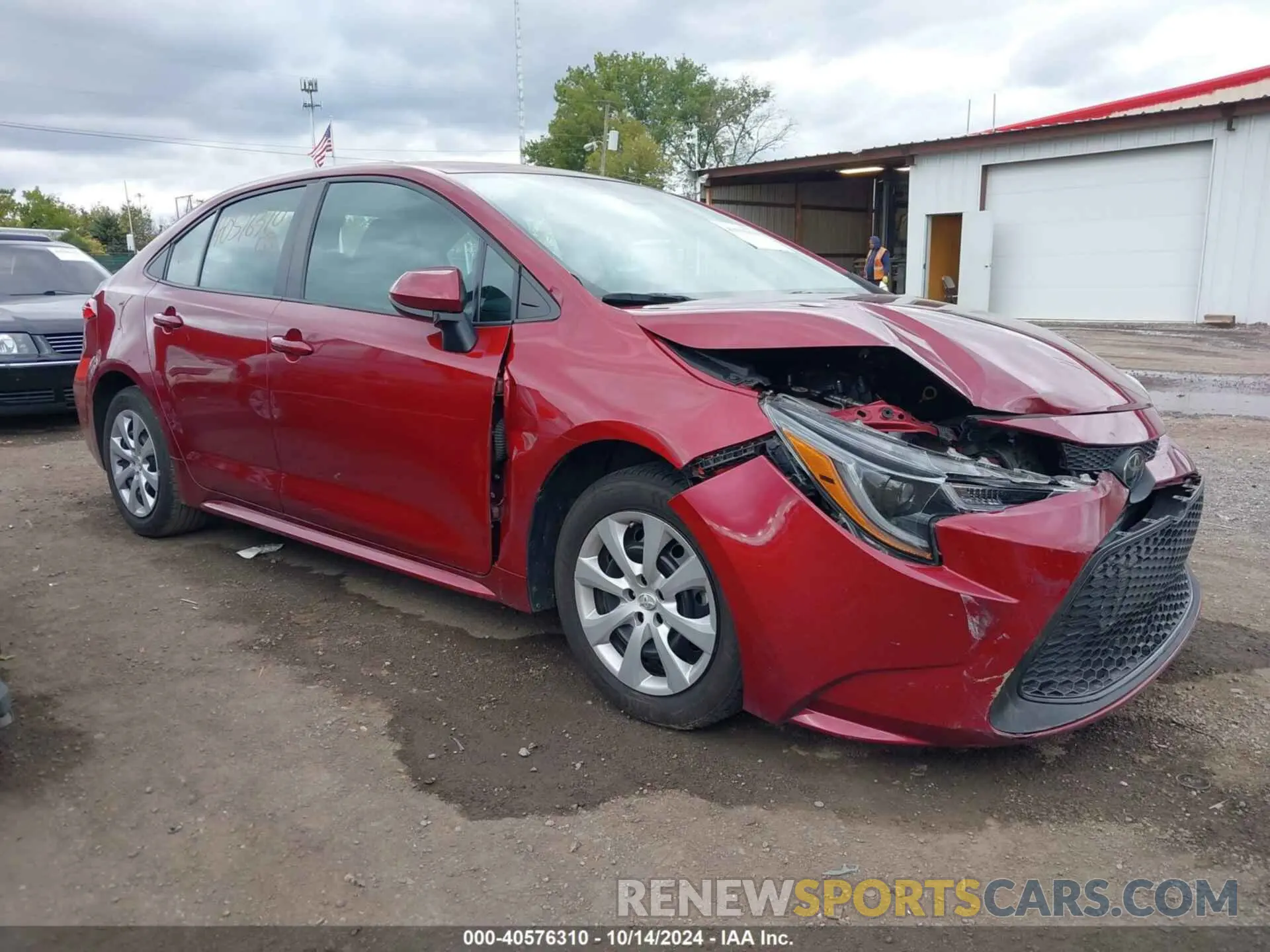 1 Photograph of a damaged car 5YFEPMAE1NP279409 TOYOTA COROLLA 2022