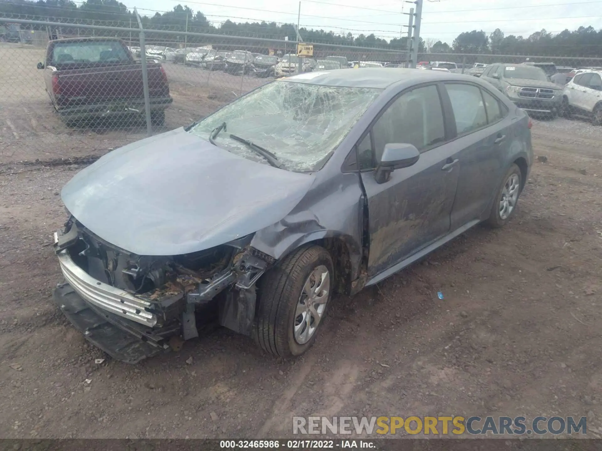 2 Photograph of a damaged car 5YFEPMAE1NP301151 TOYOTA COROLLA 2022